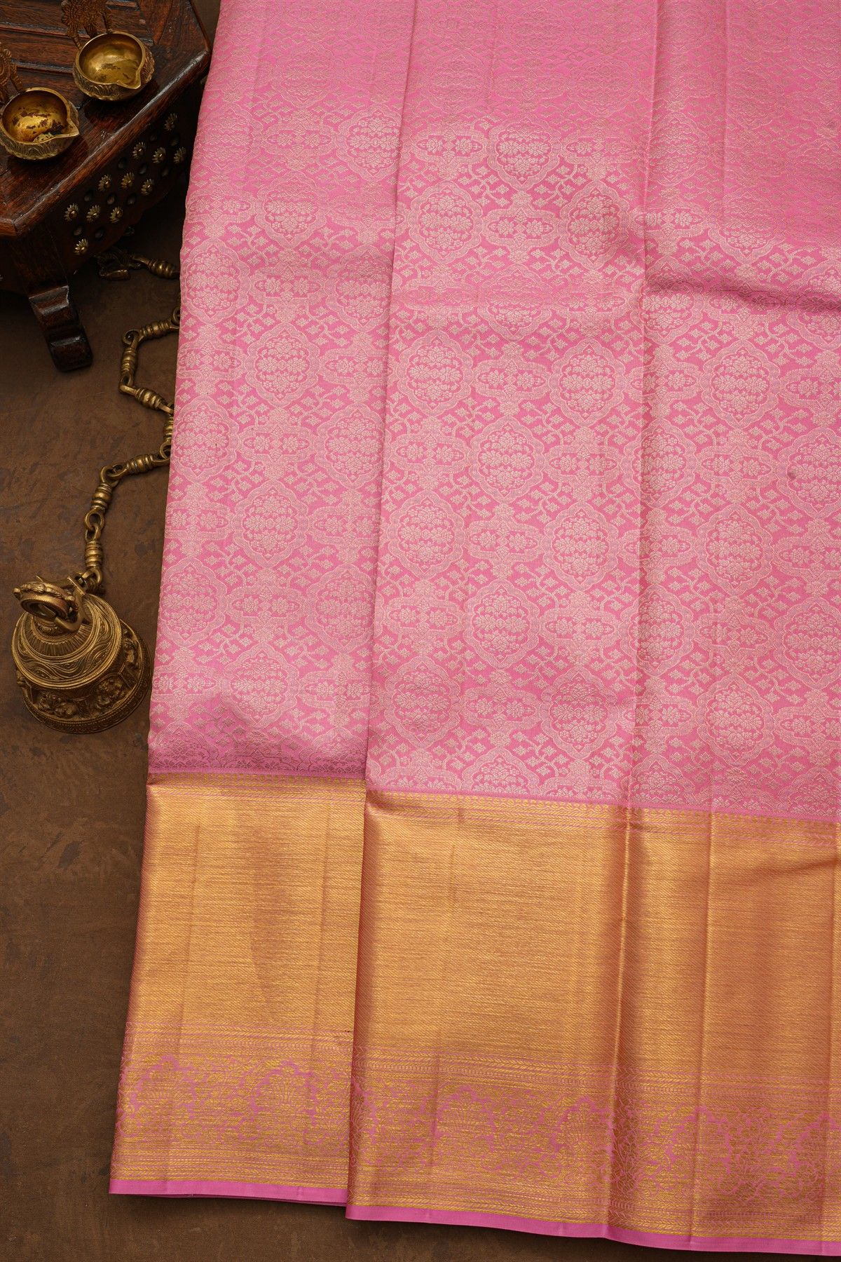 Kancheepuram Silk Pink Saree