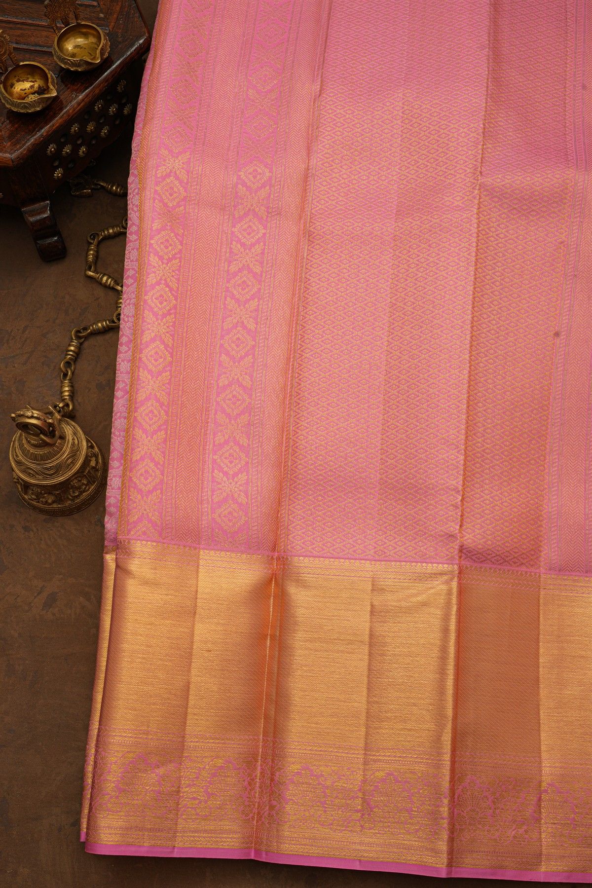 Kancheepuram Silk Pink Saree