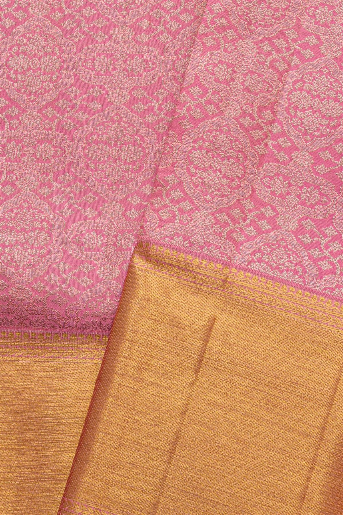 Kancheepuram Silk Pink Saree