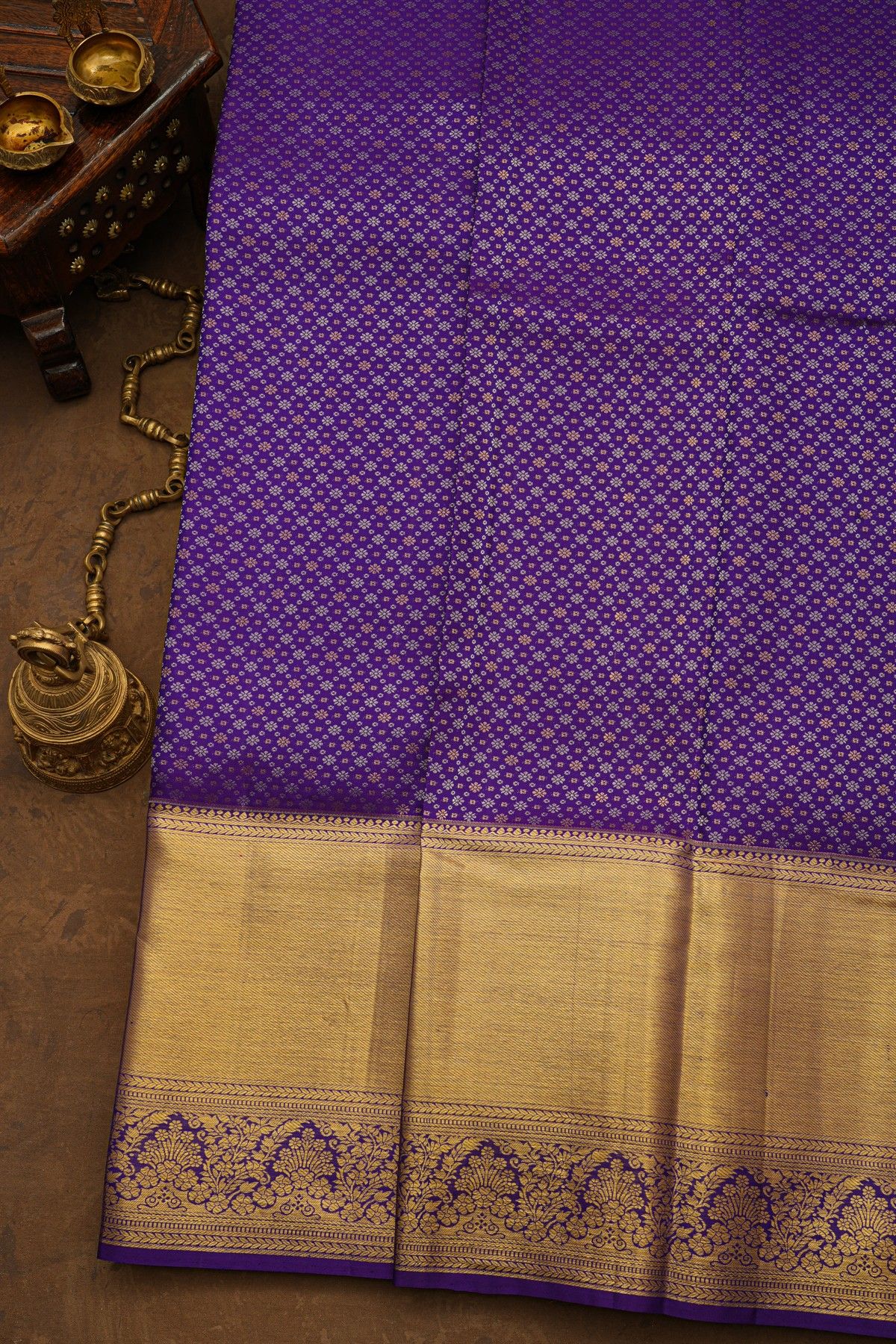 Kancheepuram Silk Blue Saree