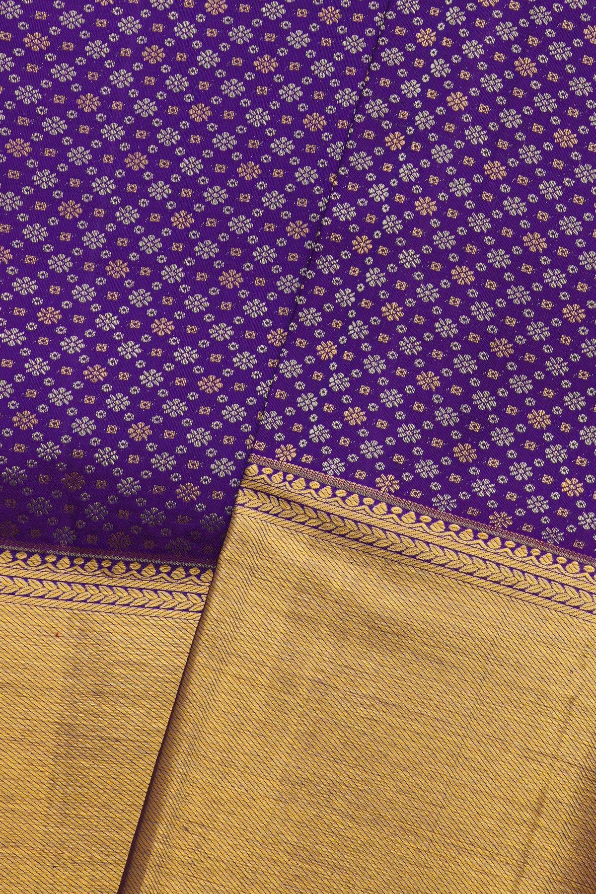 Kancheepuram Silk Blue Saree