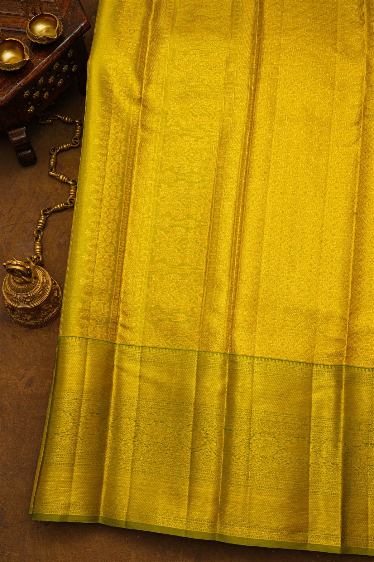 Kancheepuram Tissue Peach Saree