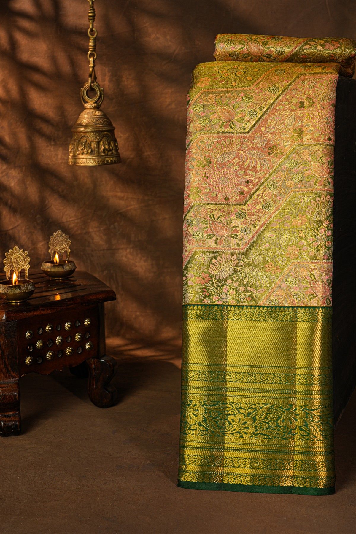 Kancheepuram Silk Dual Colour Saree