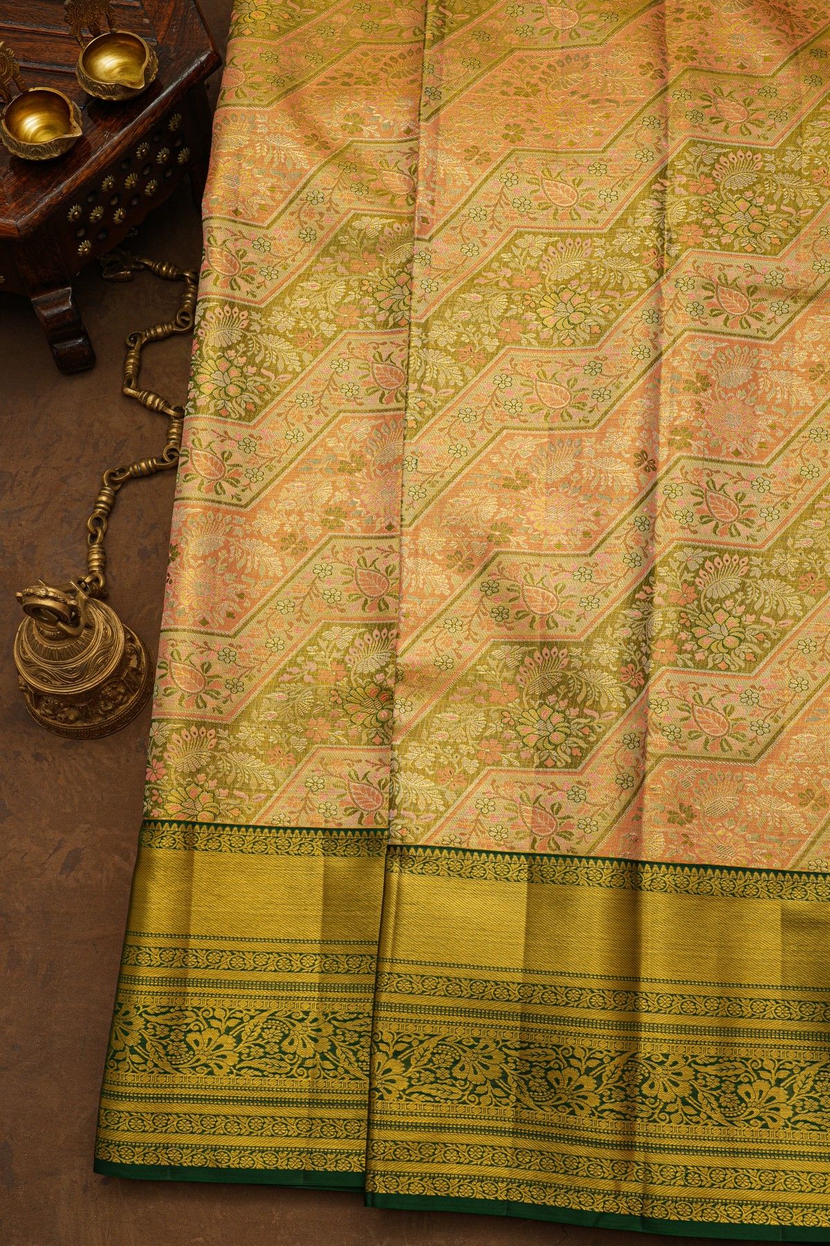 Kancheepuram Silk Dual Colour Saree