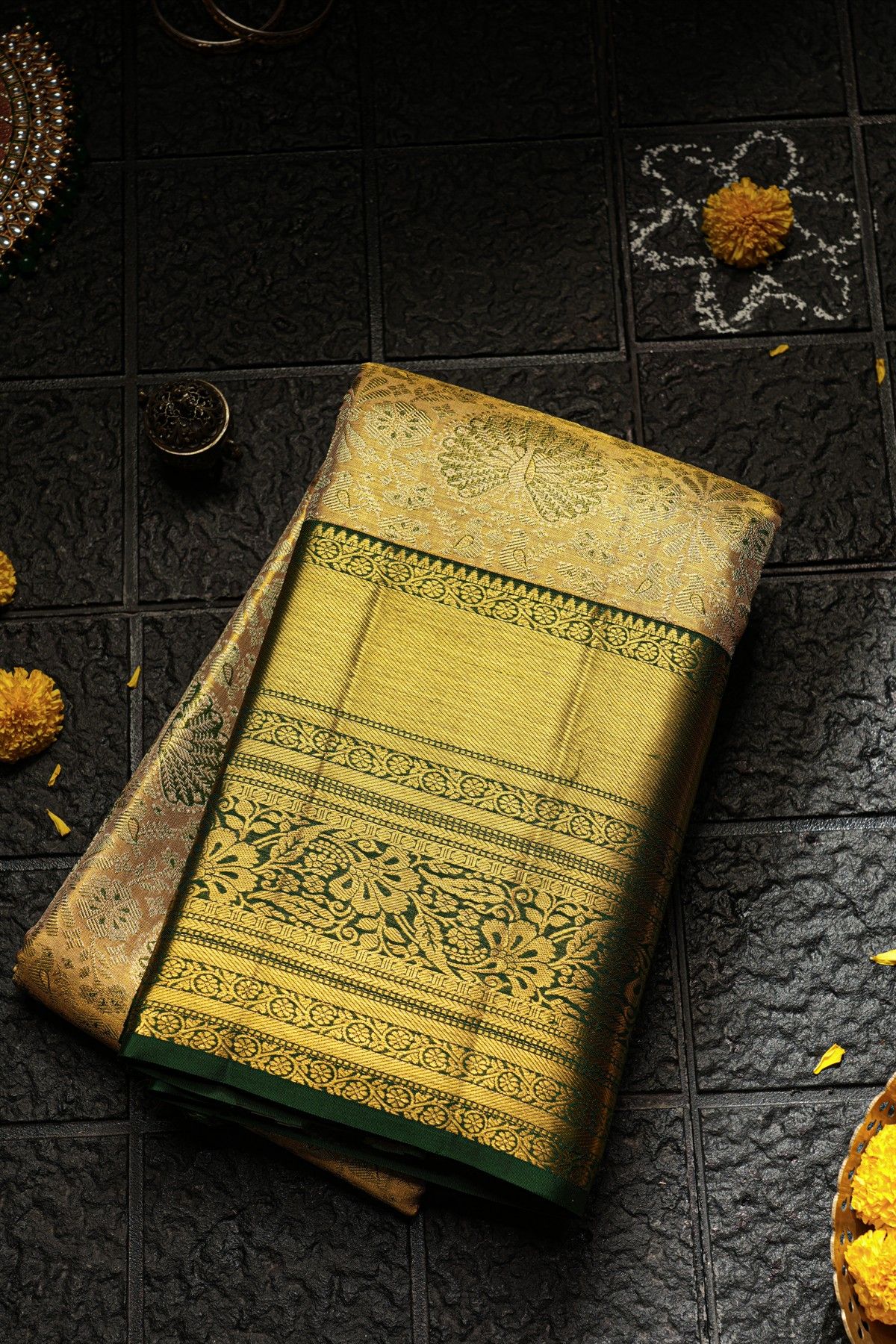 Kancheepuram Silk Dual Colour Saree