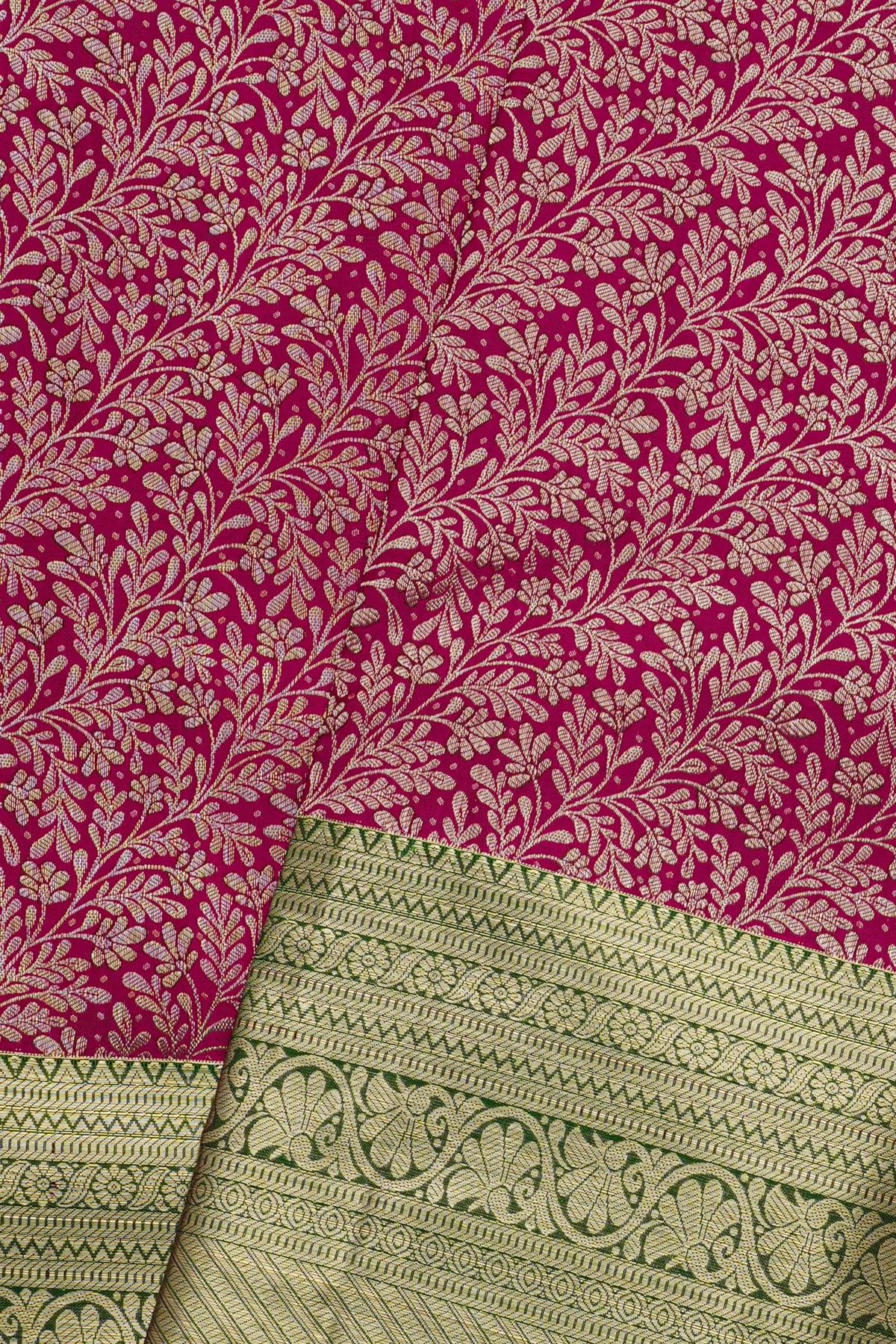 Kancheepuram Silk Magenta Saree