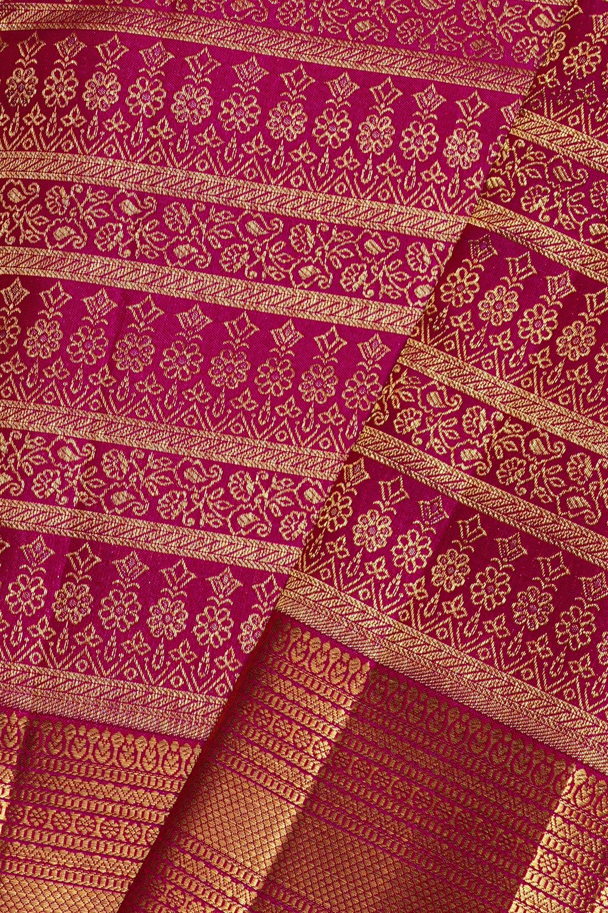 Kancheepuram Silk Magenta Saree