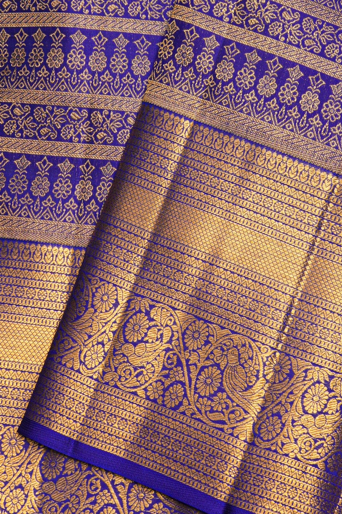 Kancheepuram Silk Royal Blue Saree