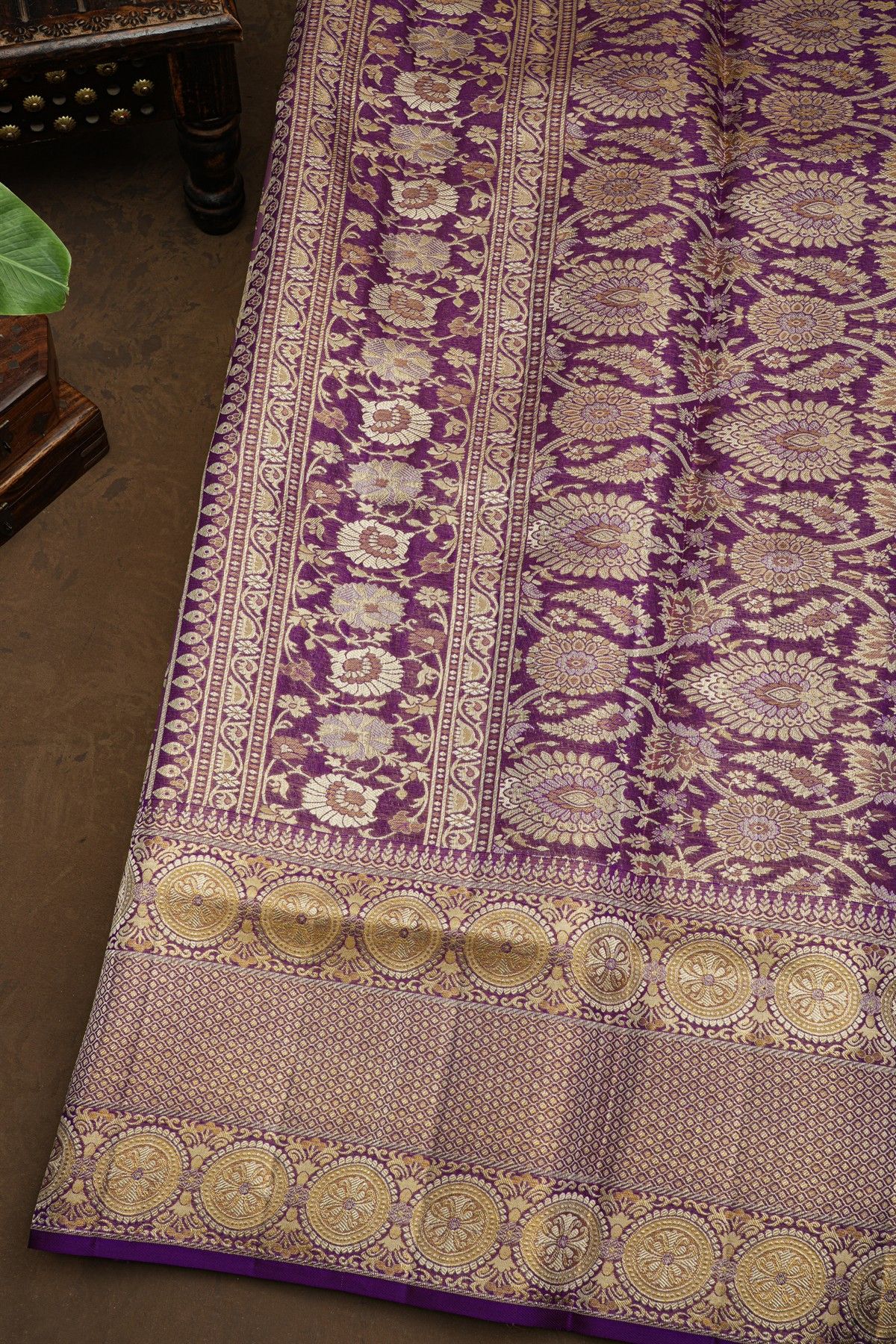 Kancheepuram Silk Lavender Saree