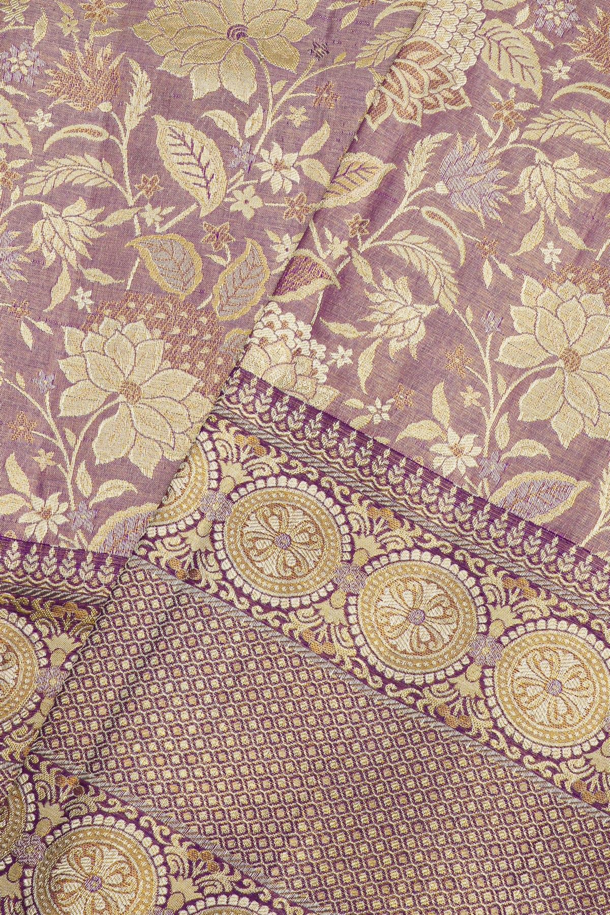 Kancheepuram Silk Lavender Saree