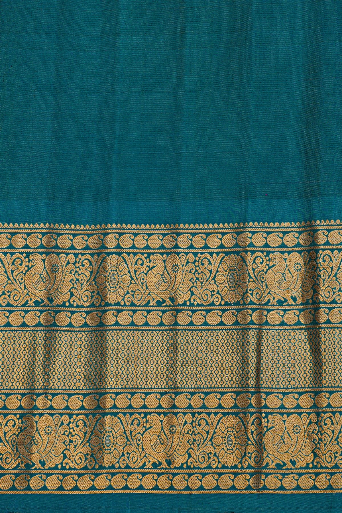 Gadwal Silk Violet Saree