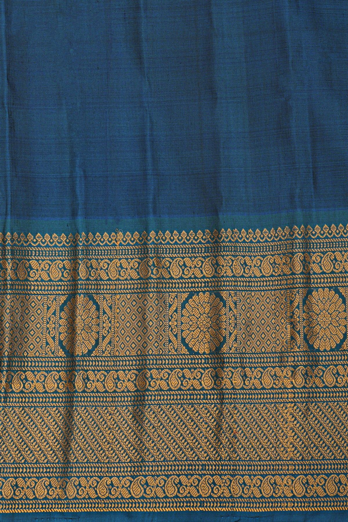 Gadwal Silk Violet Saree