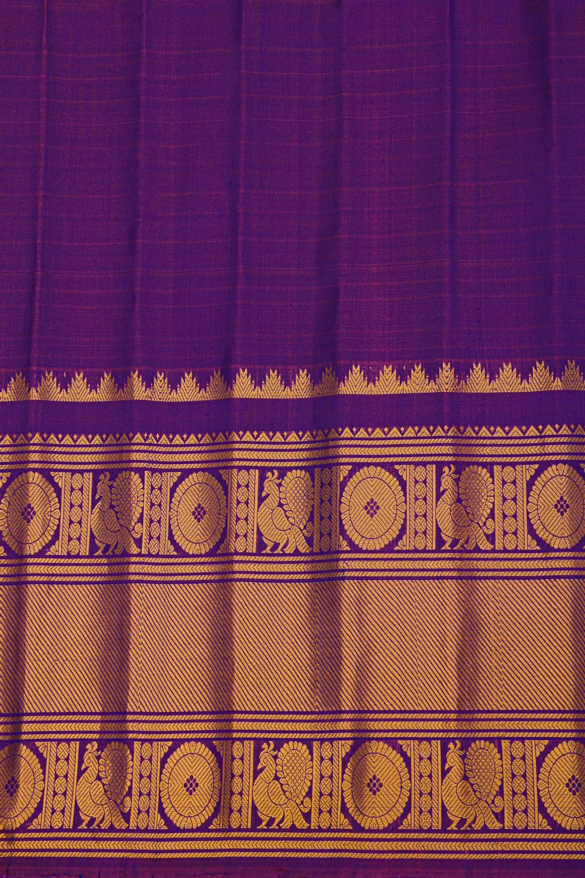 Gadwal Silk Navy Blue Saree
