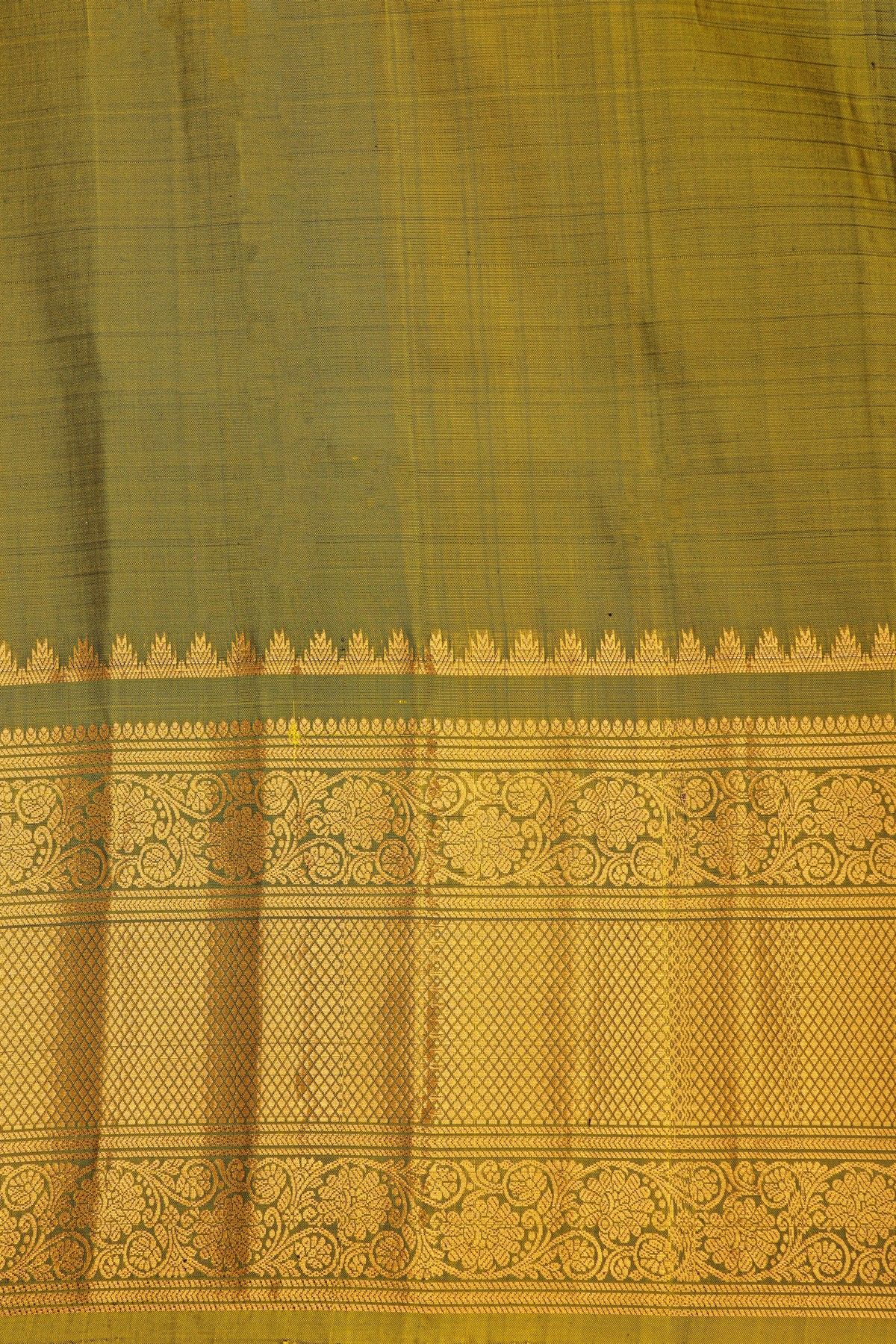 Gadwal Silk Navy Blue Saree
