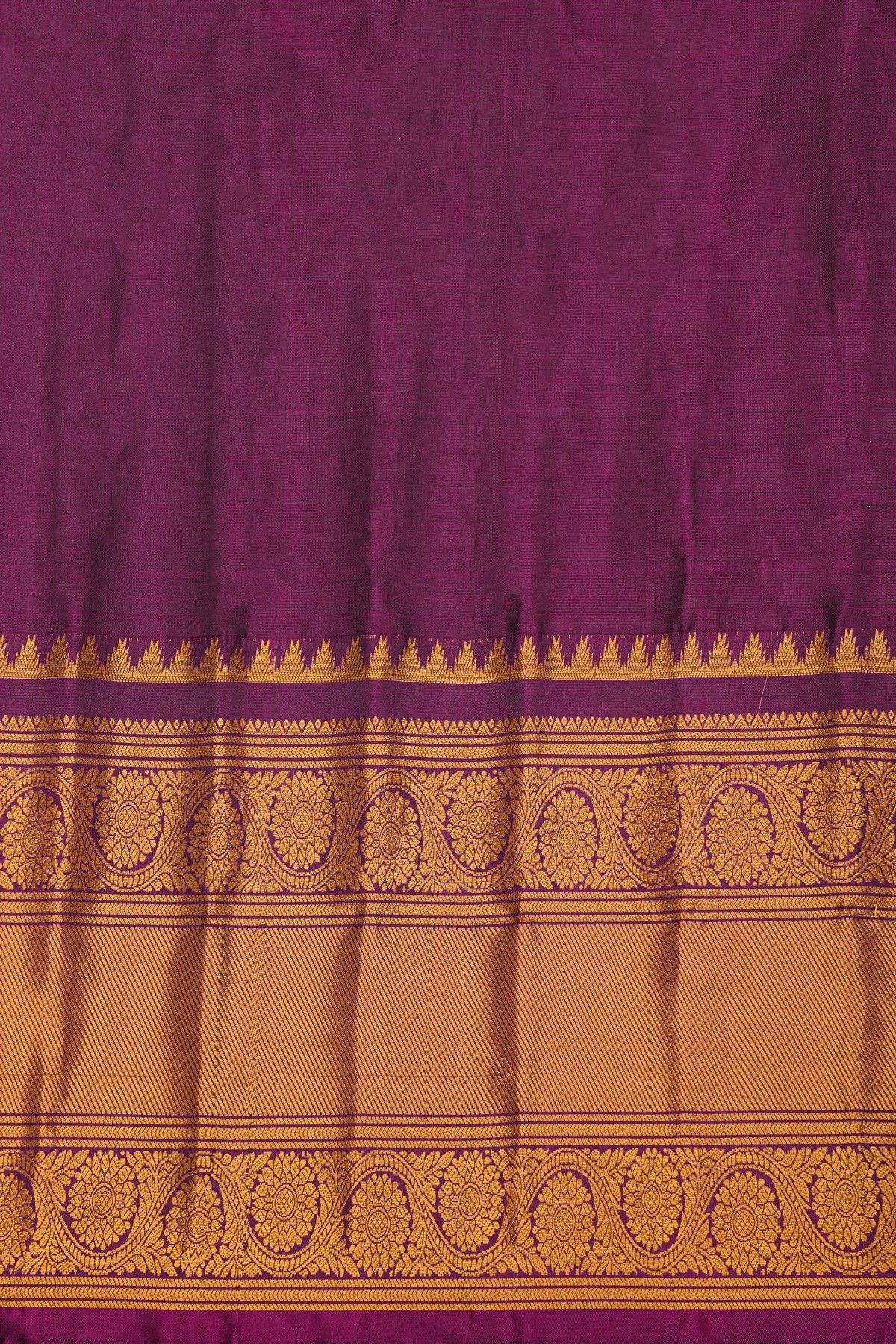Gadwal Silk Navy Blue Saree