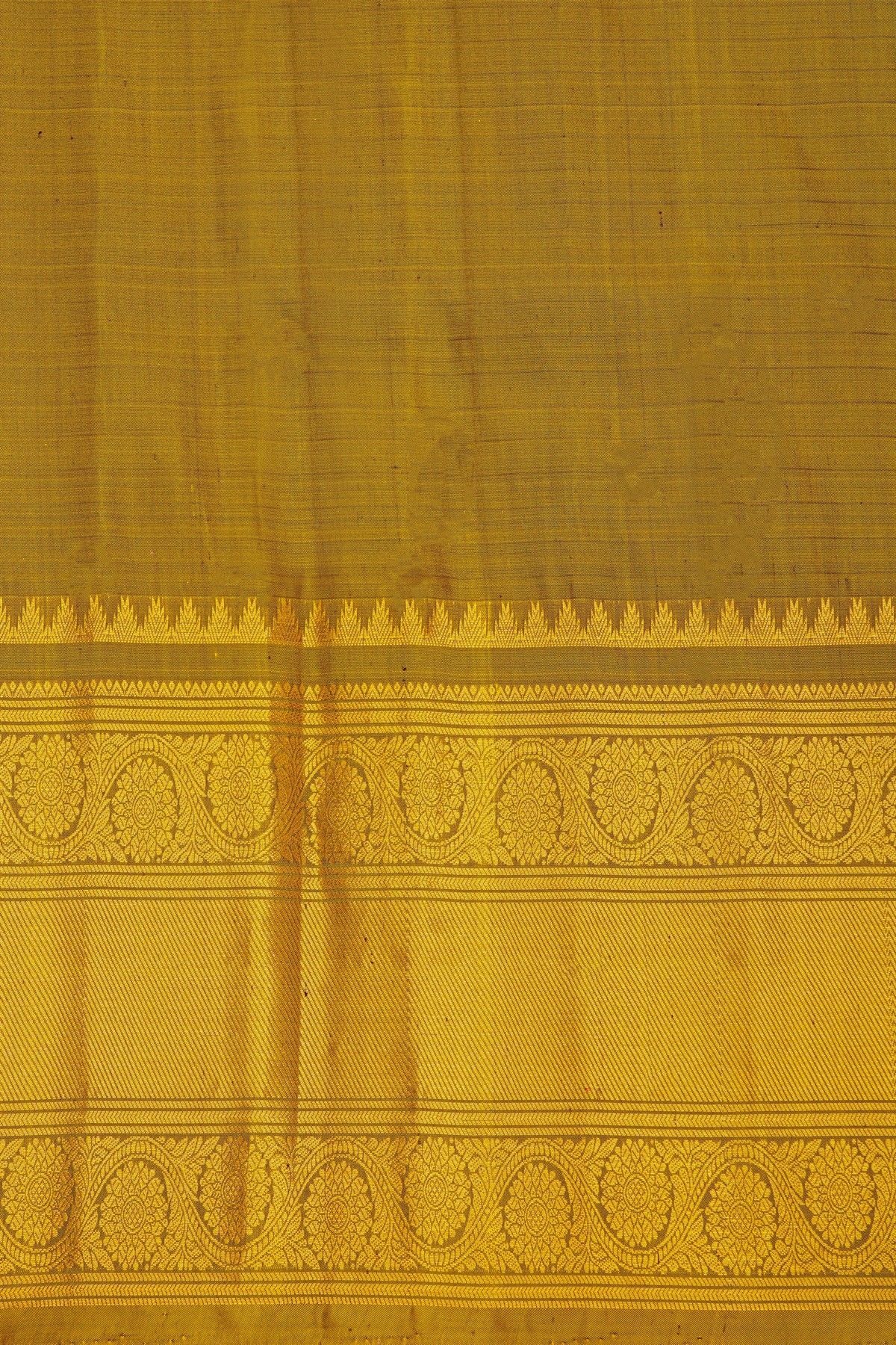Gadwal Silk Dark Brown Saree