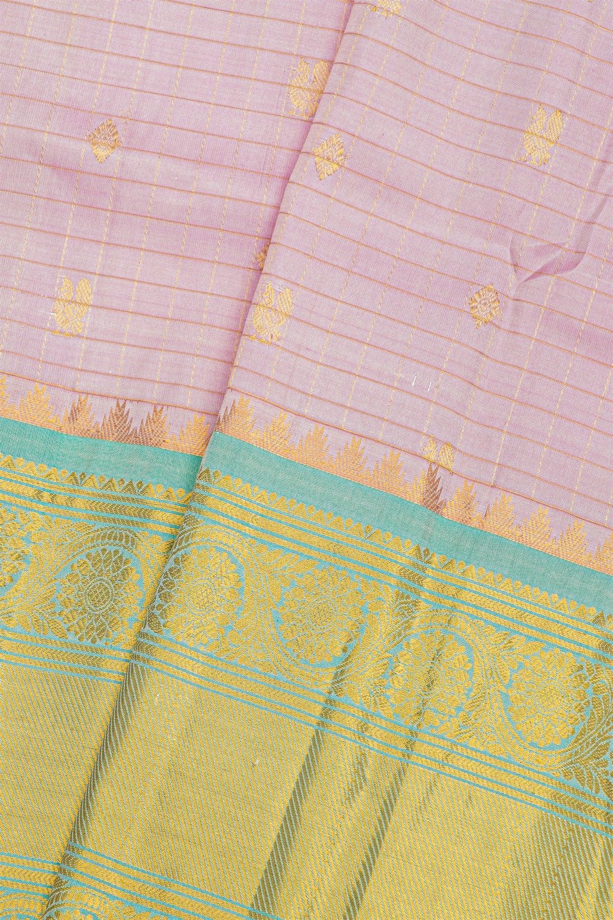 Gadwal Silk Lavender Saree