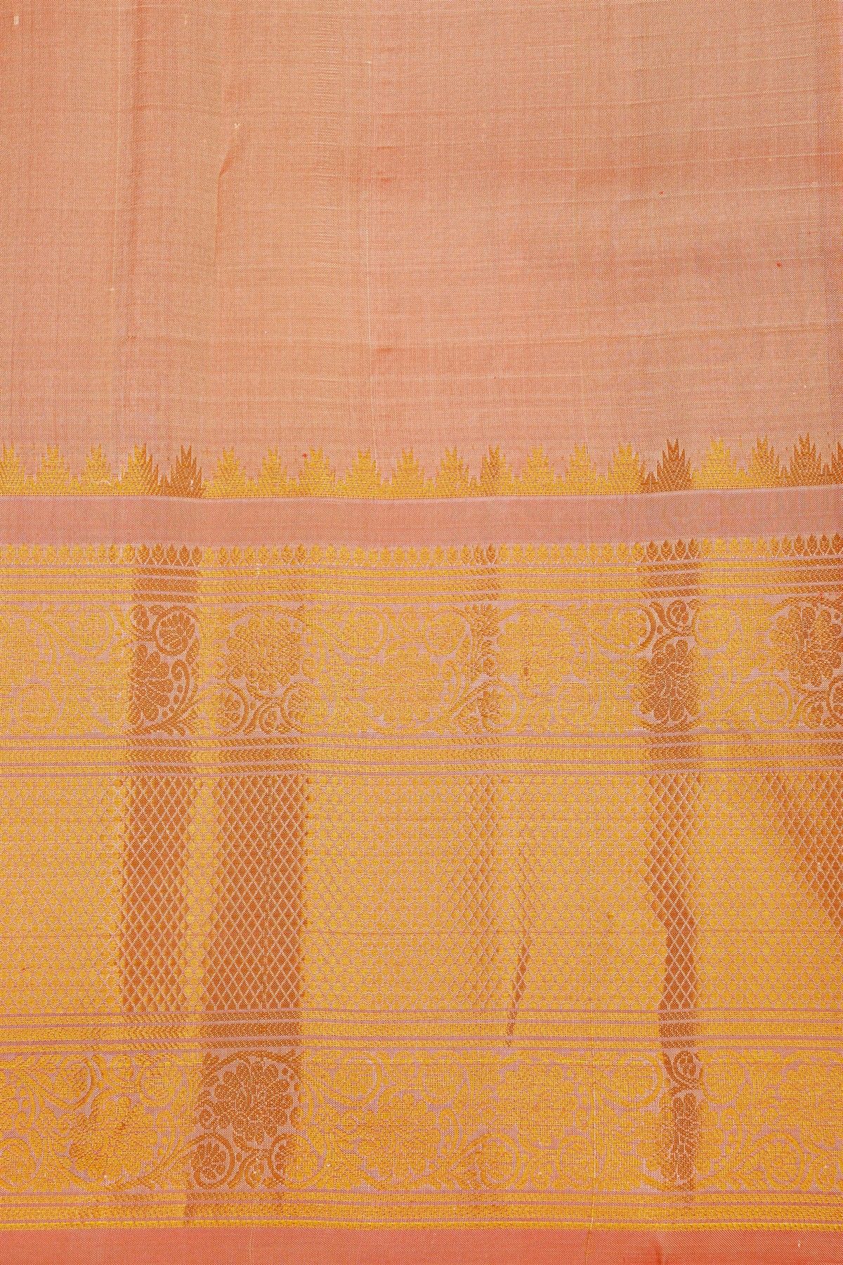 Gadwal Silk Cream Saree