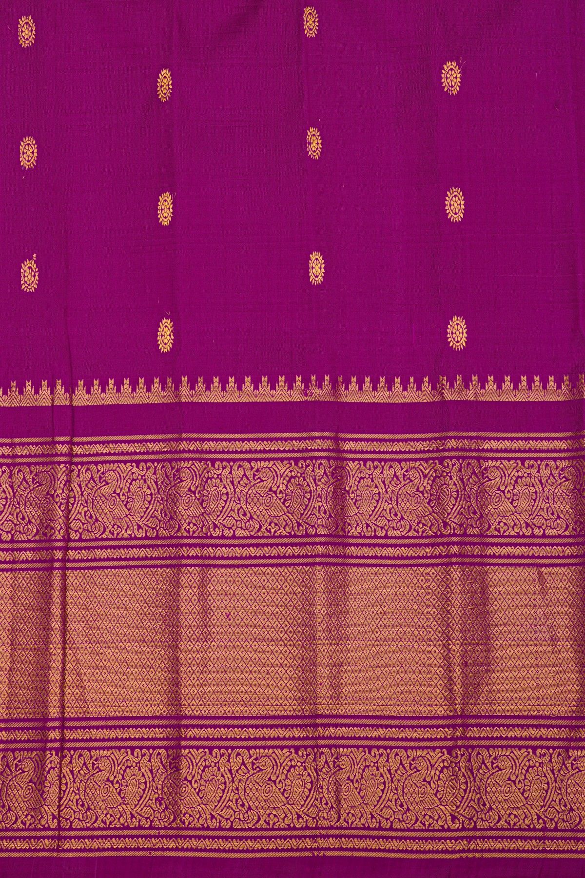 Gadwal Silk Purple Saree