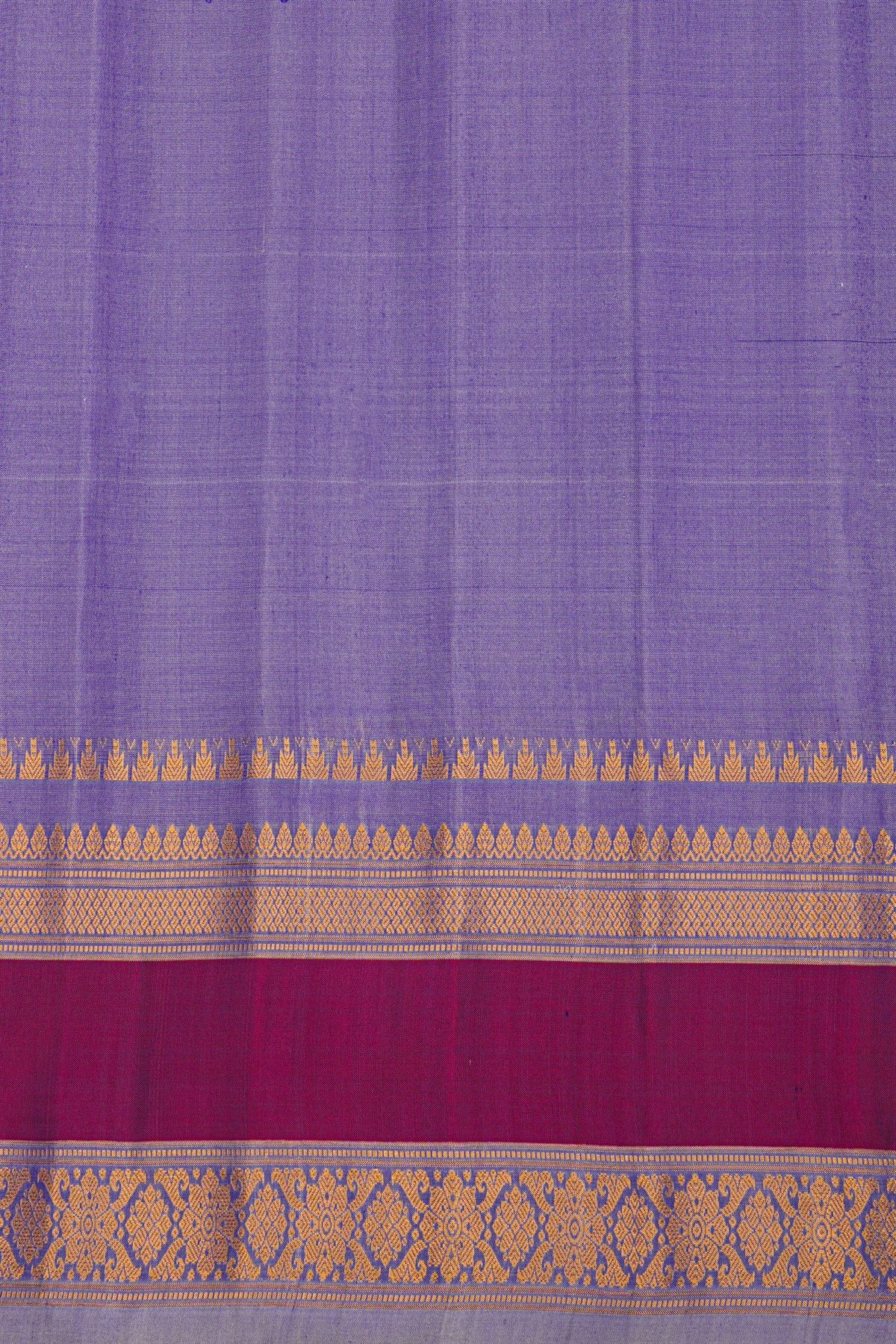 Gadwal Silk Navy Blue Saree