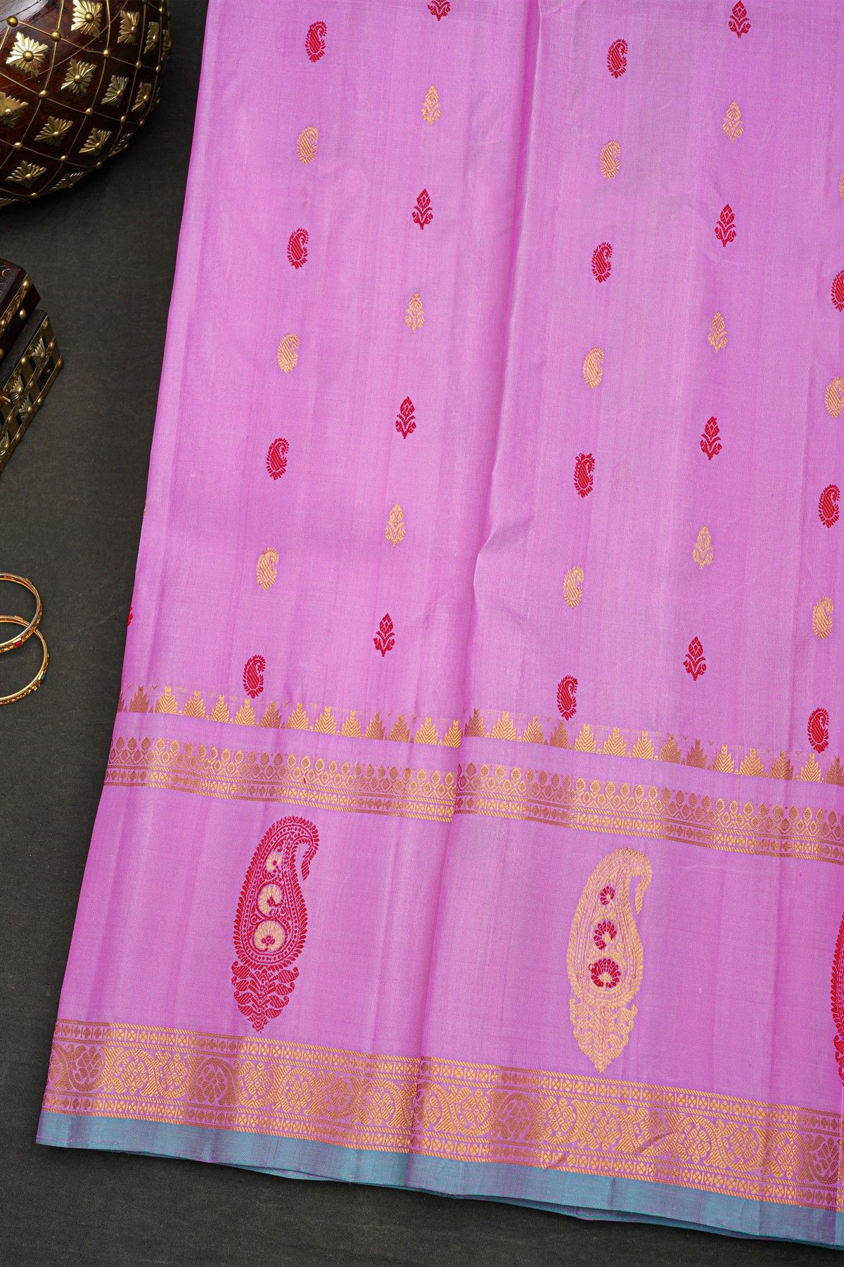 Gadwal Silk Lavender Saree