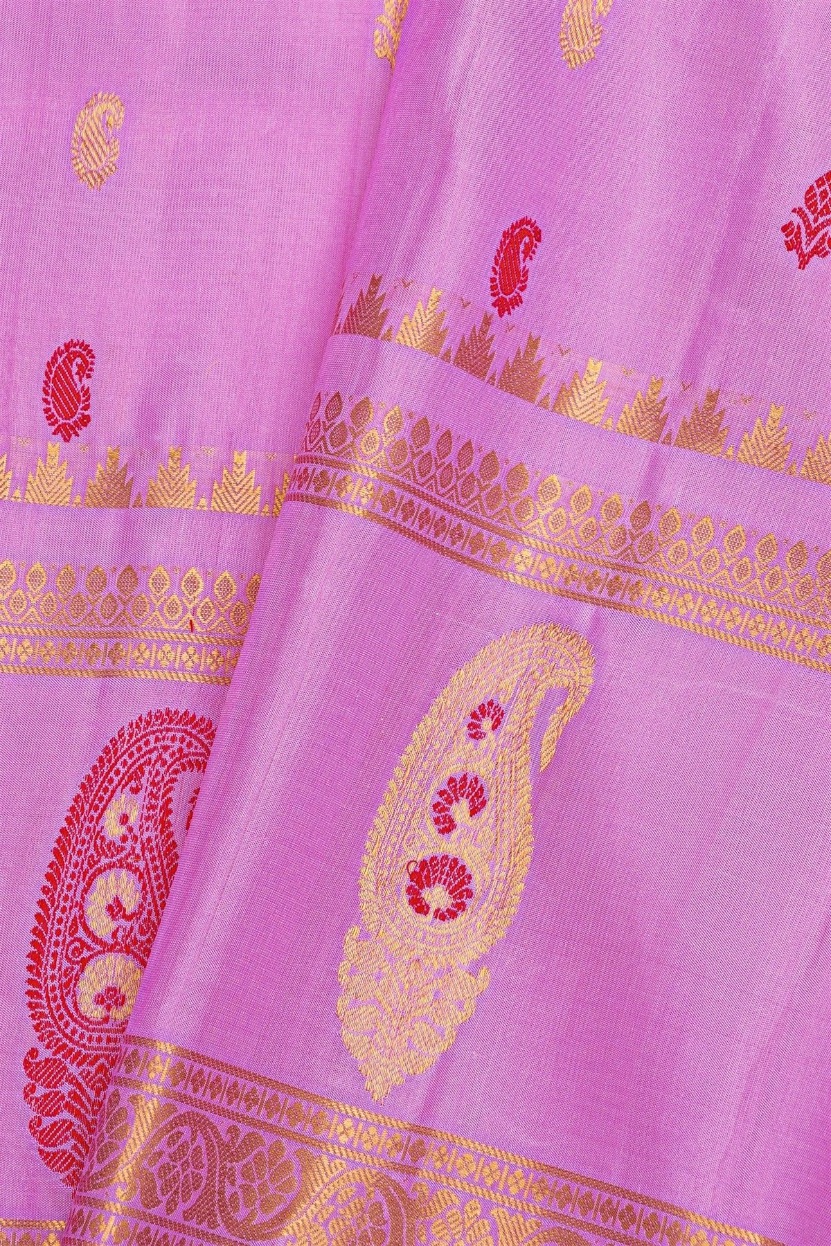 Gadwal Silk Lavender Saree