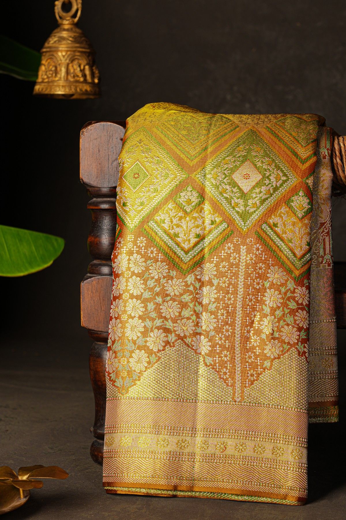 Kancheepuram Silk Dual Colour Saree