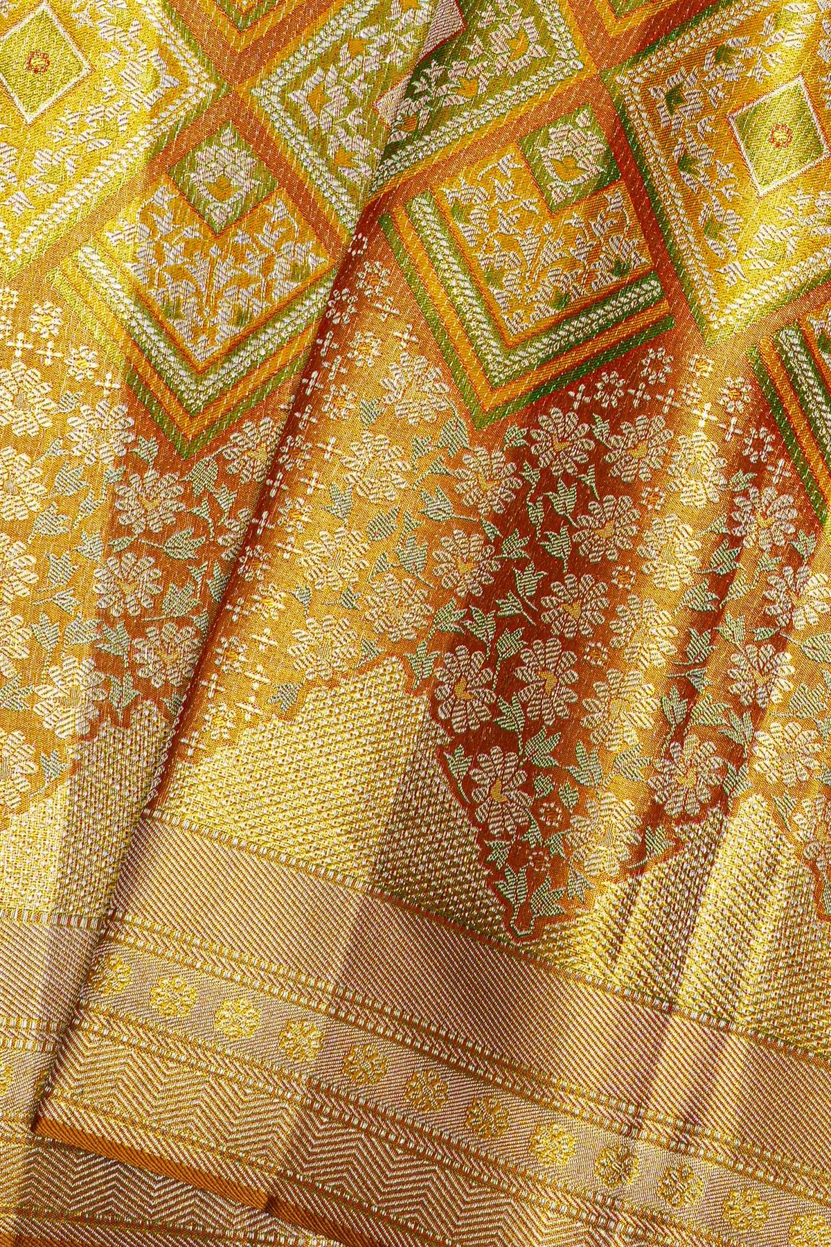 Kancheepuram Silk Dual Colour Saree