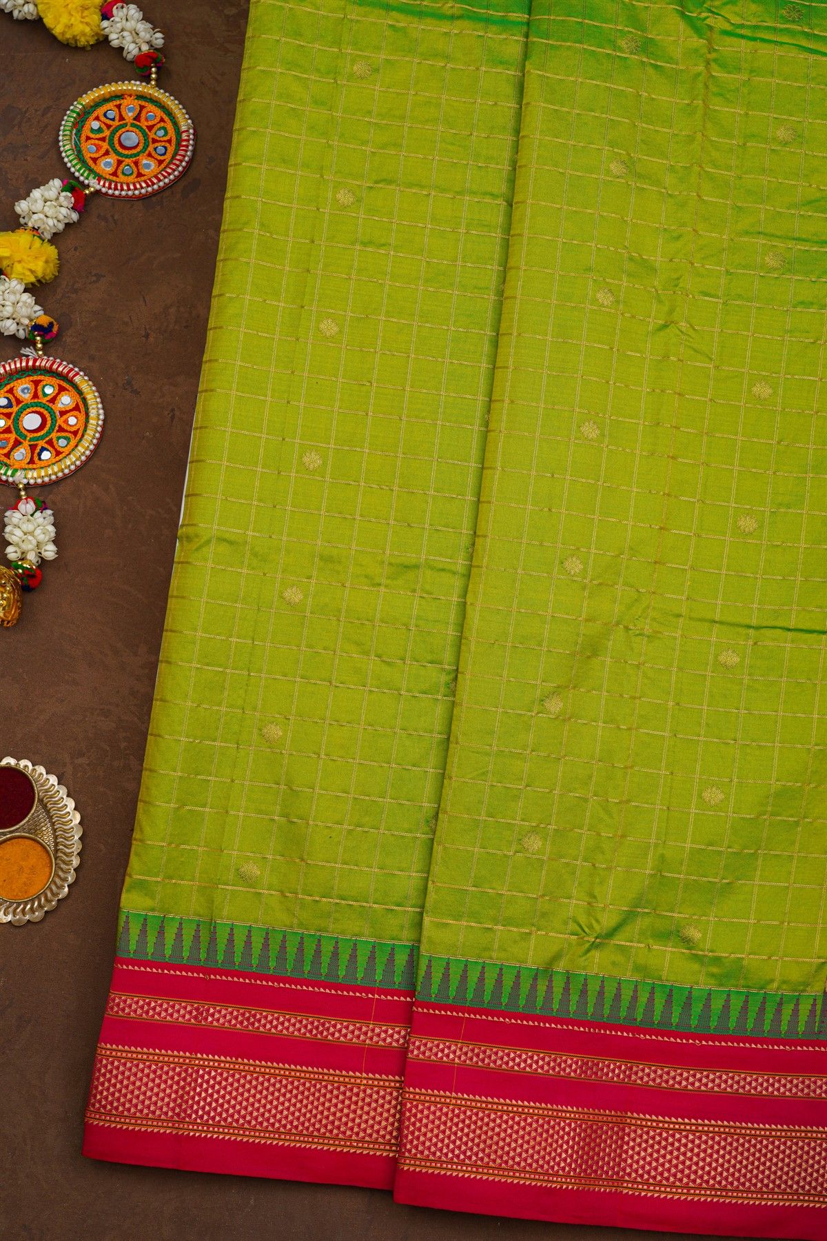 Narayanpet Silk Dual Colour Saree