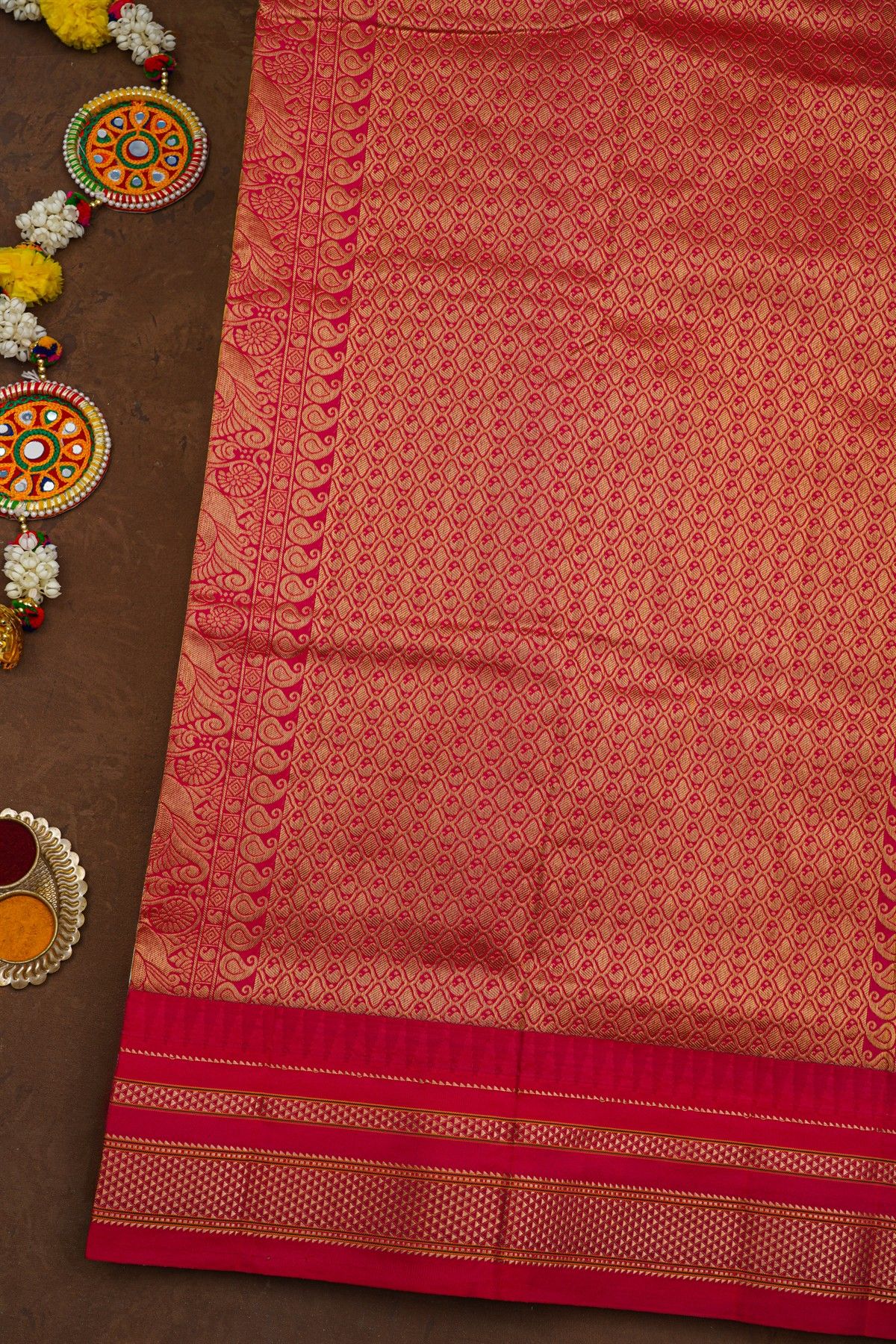 Narayanpet Silk Dual Colour Saree