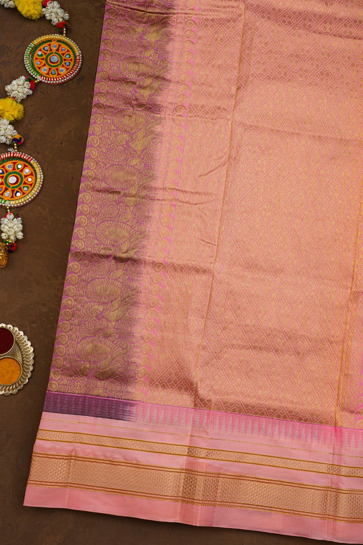 Narayanpet Silk Bottle Green Saree