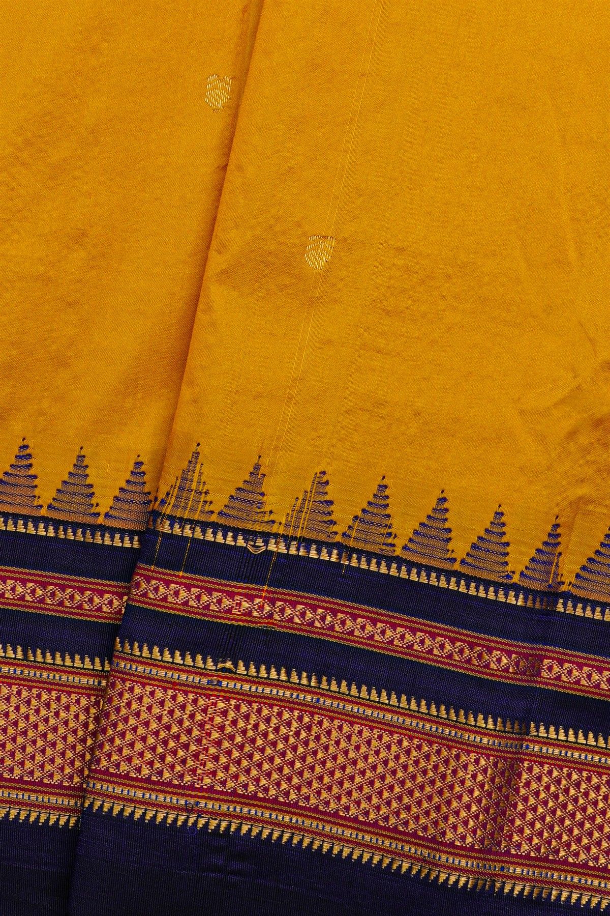 Narayanpet Silk Mustard Saree