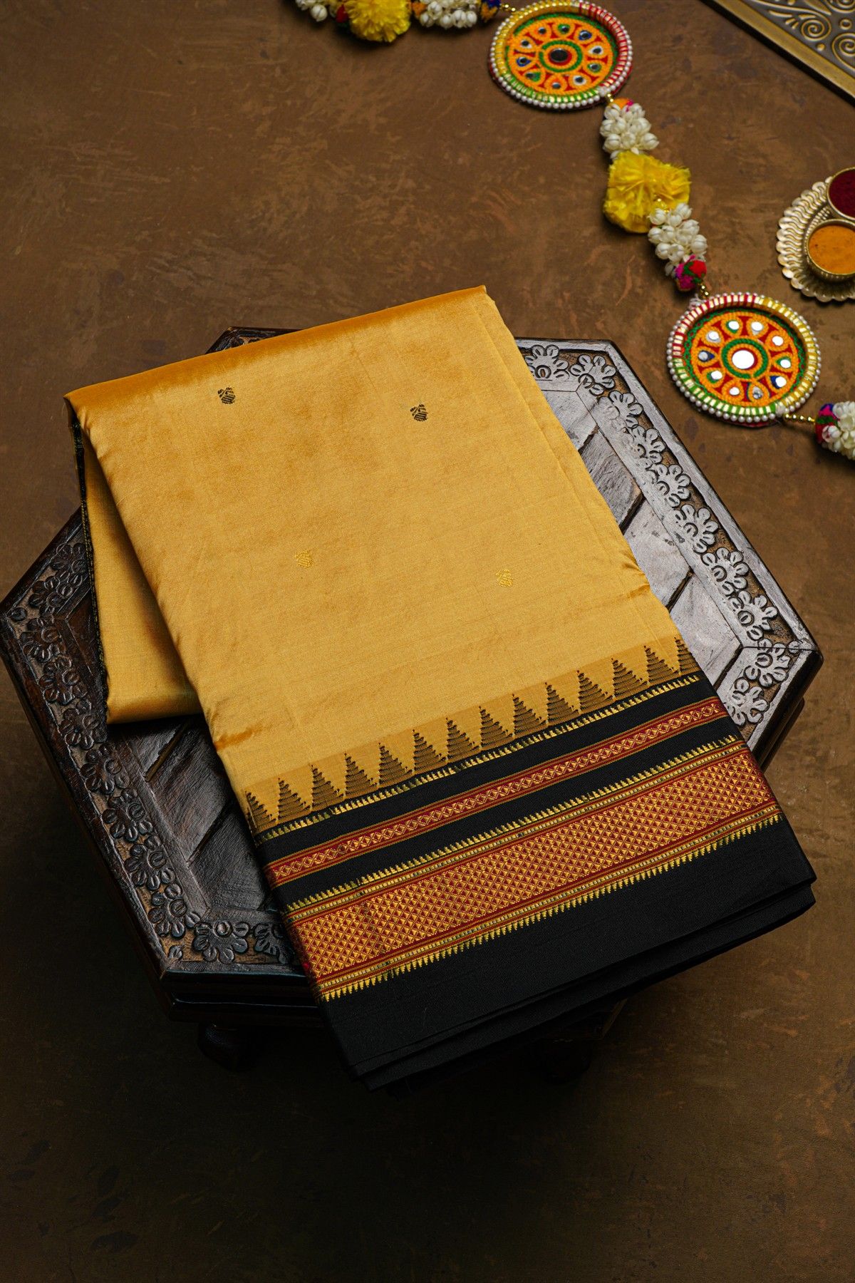 Narayanpet Silk Beige Saree