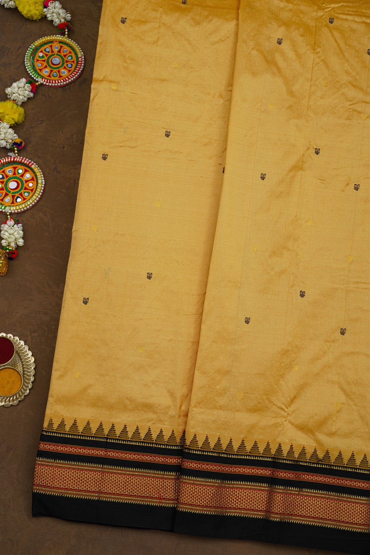 Narayanpet Silk Beige Saree