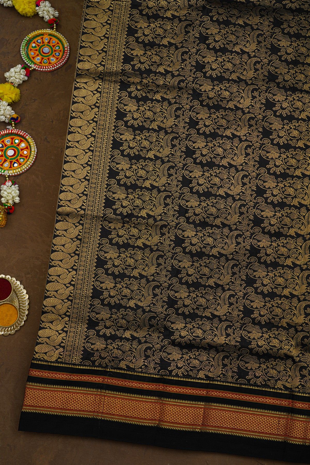 Narayanpet Silk Beige Saree
