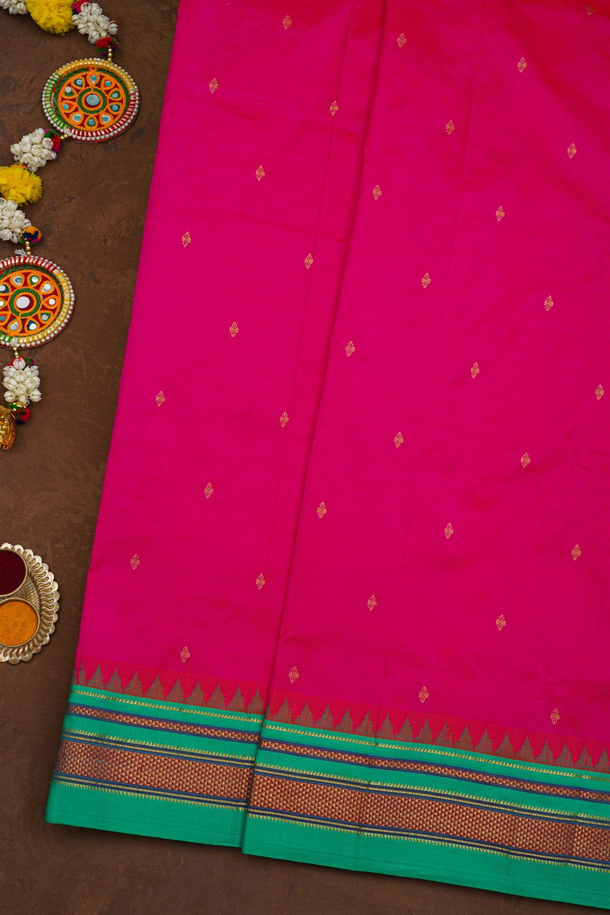 Narayanpet Silk Pink Saree