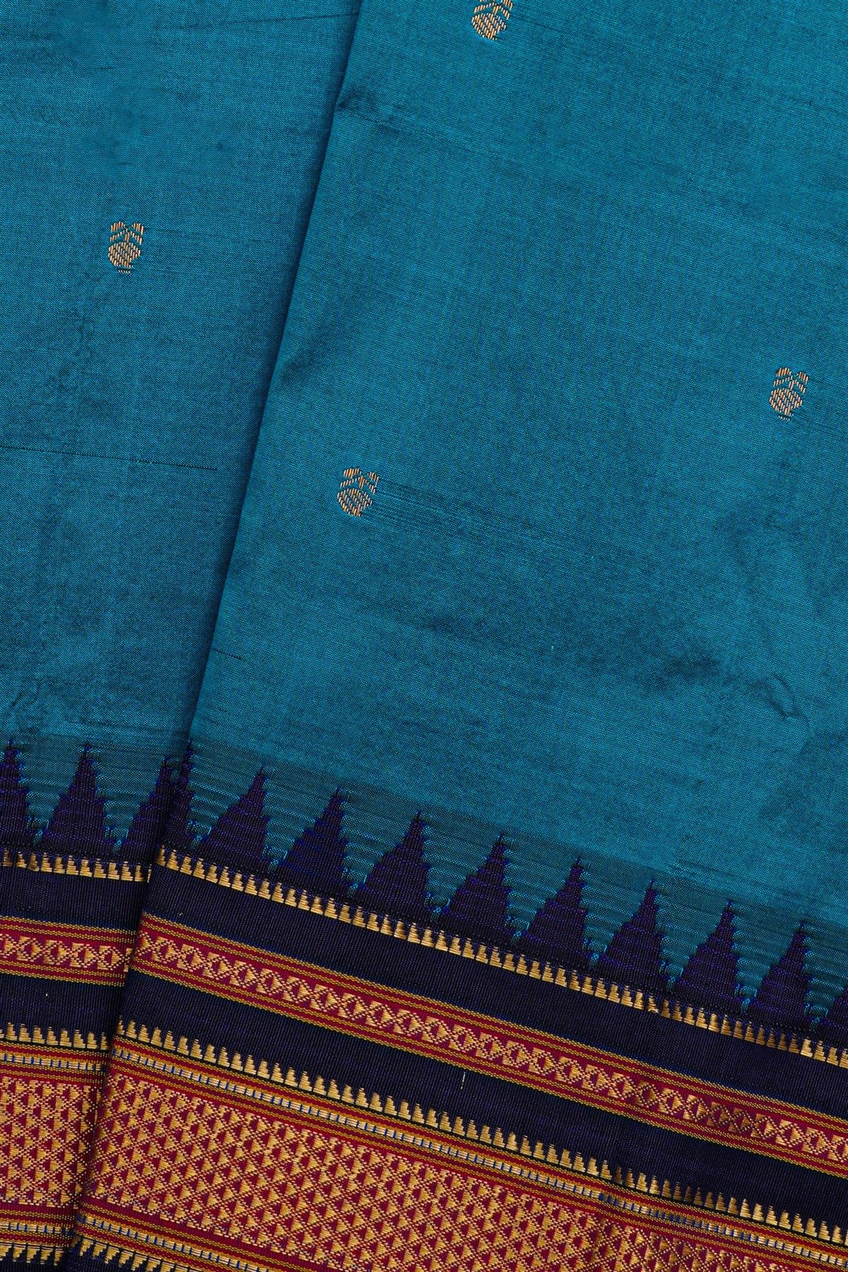 Narayanpet Silk Blue Saree