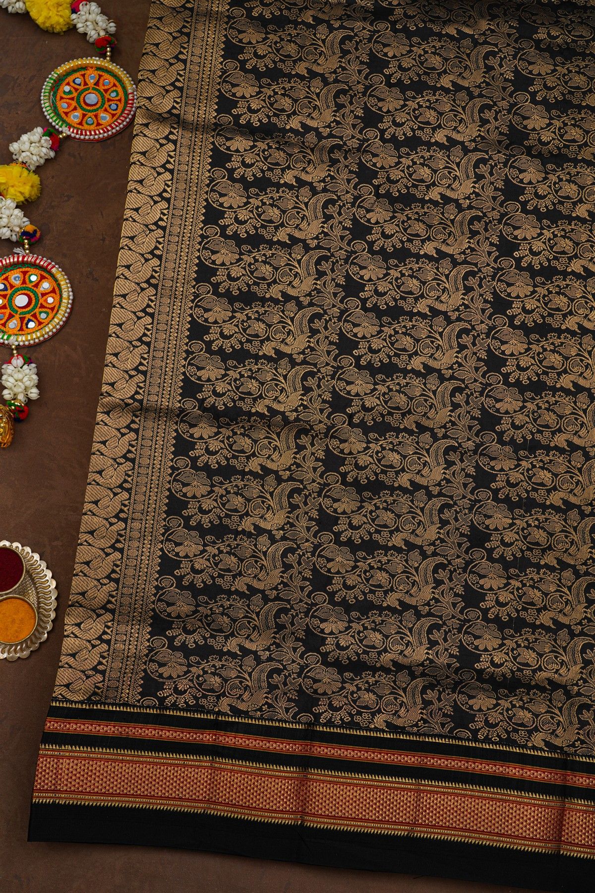 Narayanpet Silk Yellow Saree
