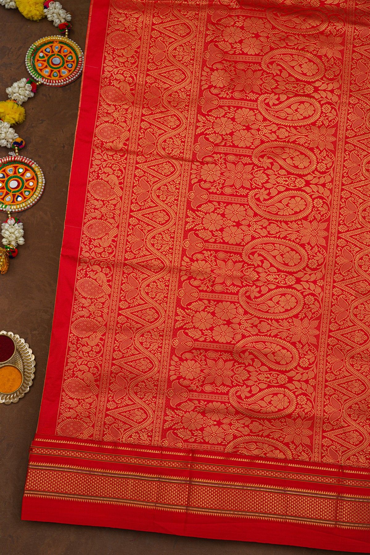 Narayanpet Silk Light Blue Saree