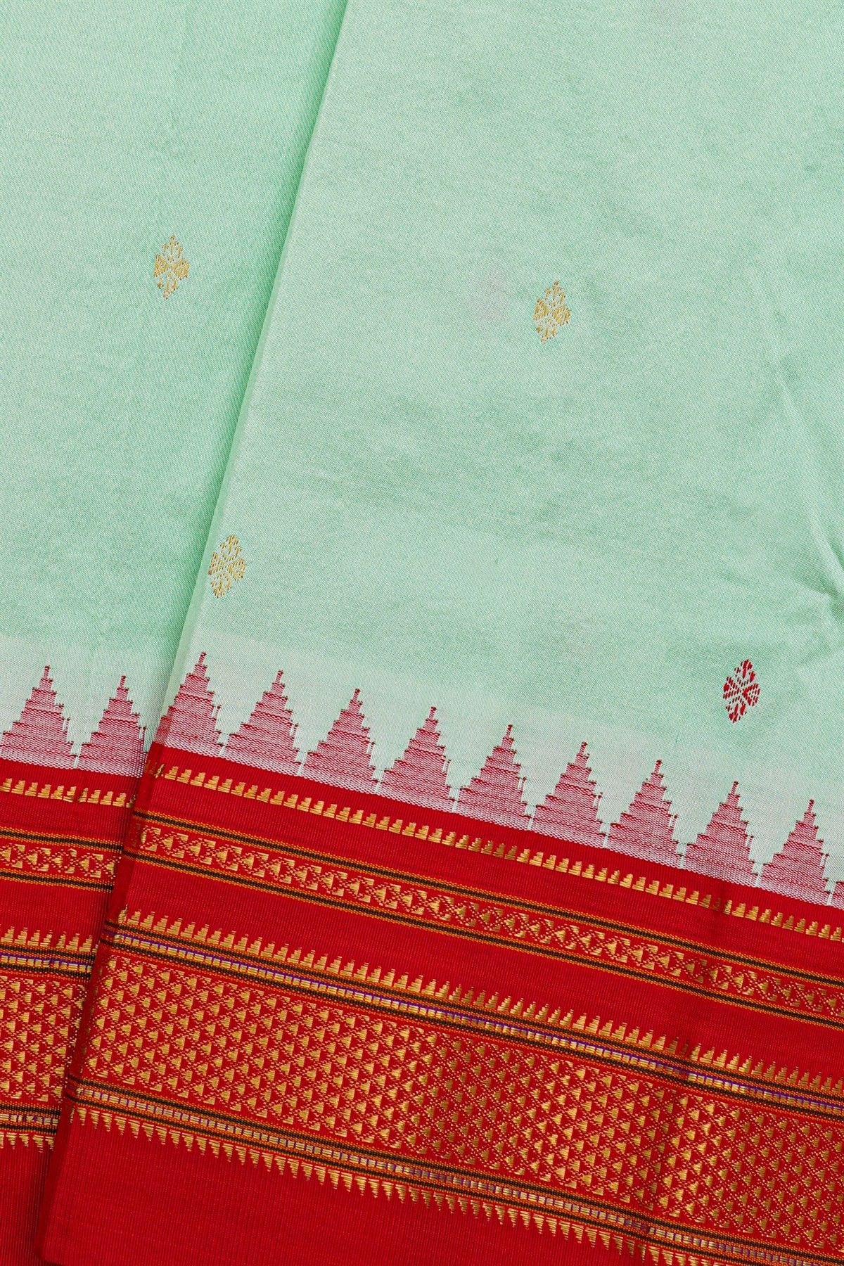 Narayanpet Silk Light Blue Saree