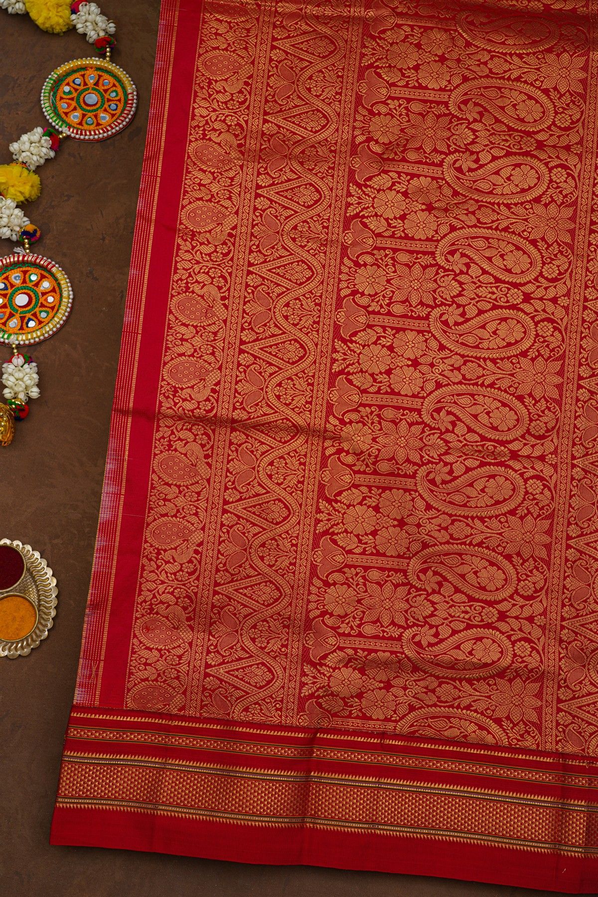 Narayanpet Silk Cream Saree