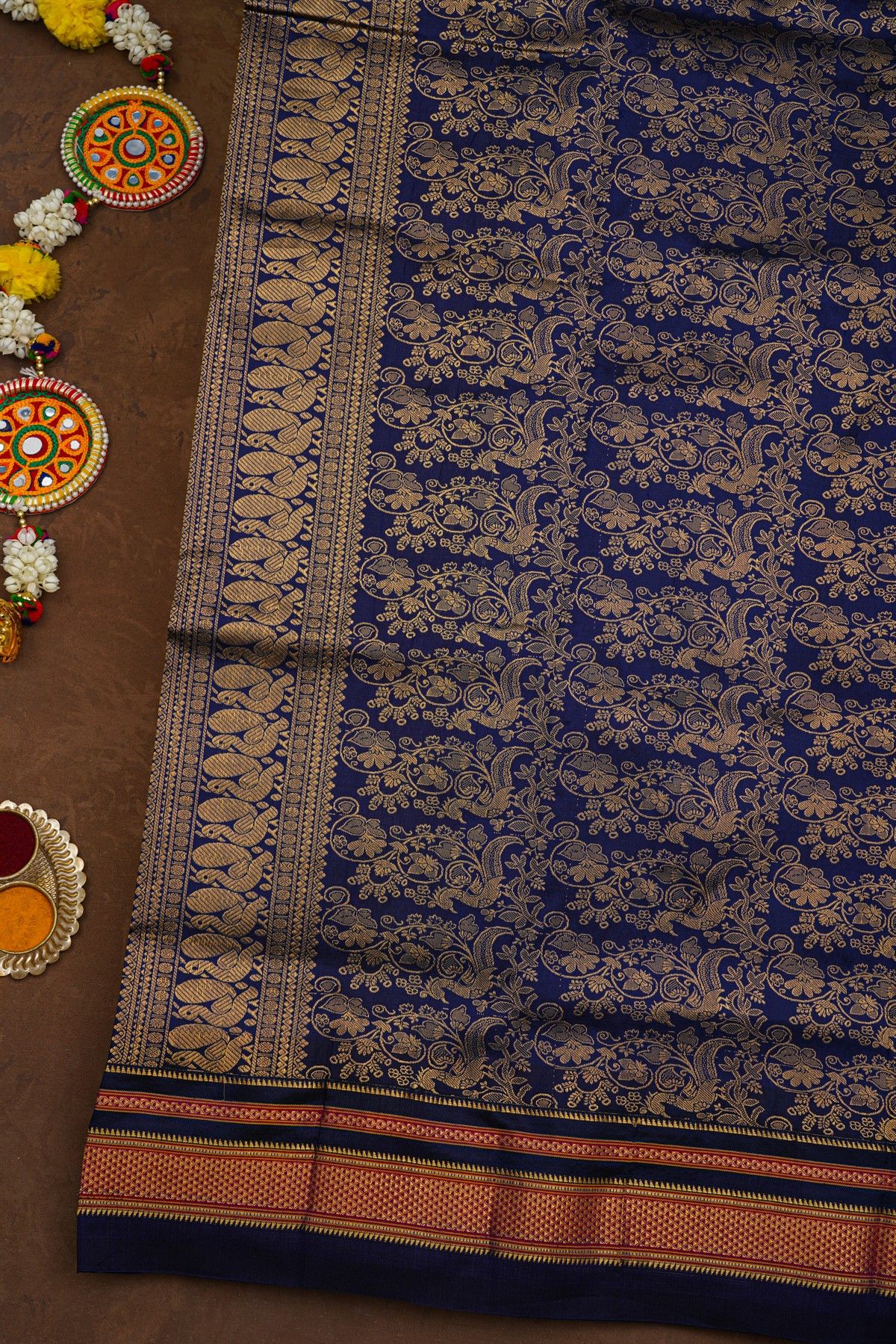 Narayanpet Silk Purple Saree