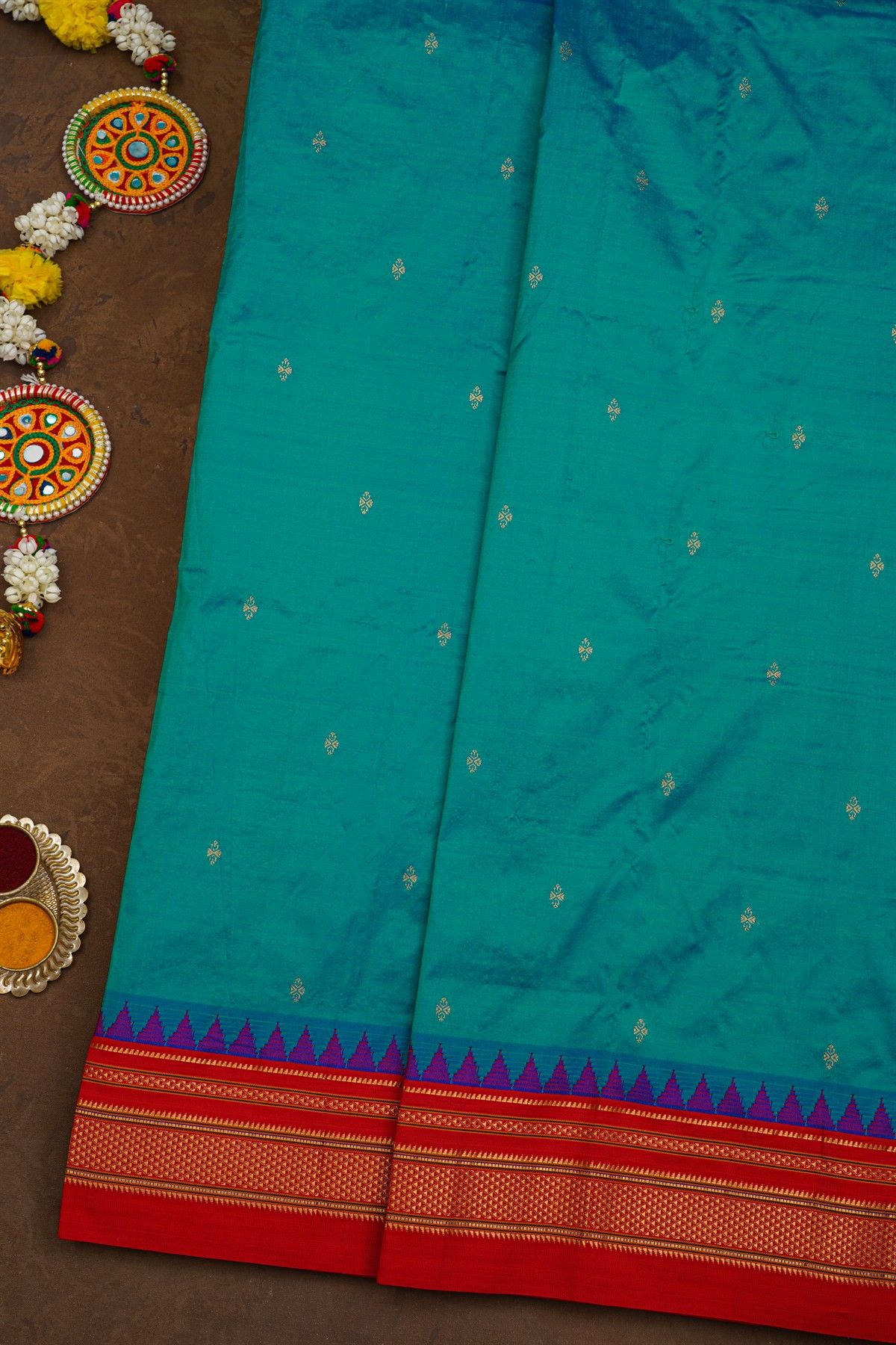 Narayanpet Silk Blue Saree