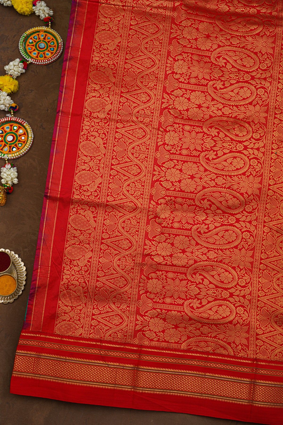 Narayanpet Silk Blue Saree