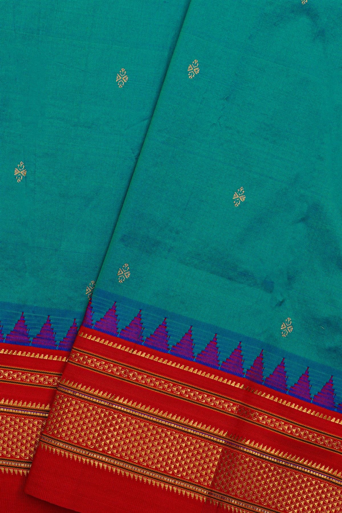 Narayanpet Silk Blue Saree