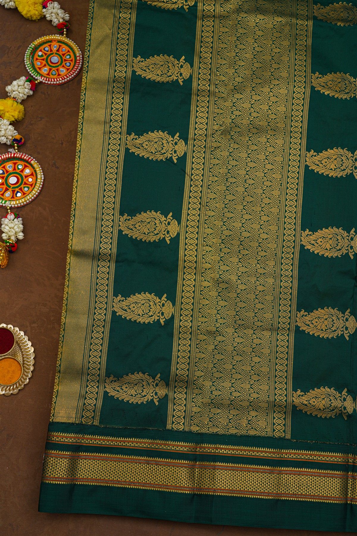 Narayanpet Silk Mustard Saree
