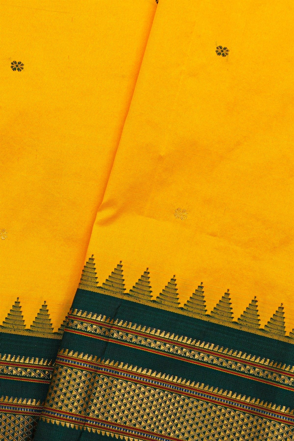 Narayanpet Silk Mustard Saree