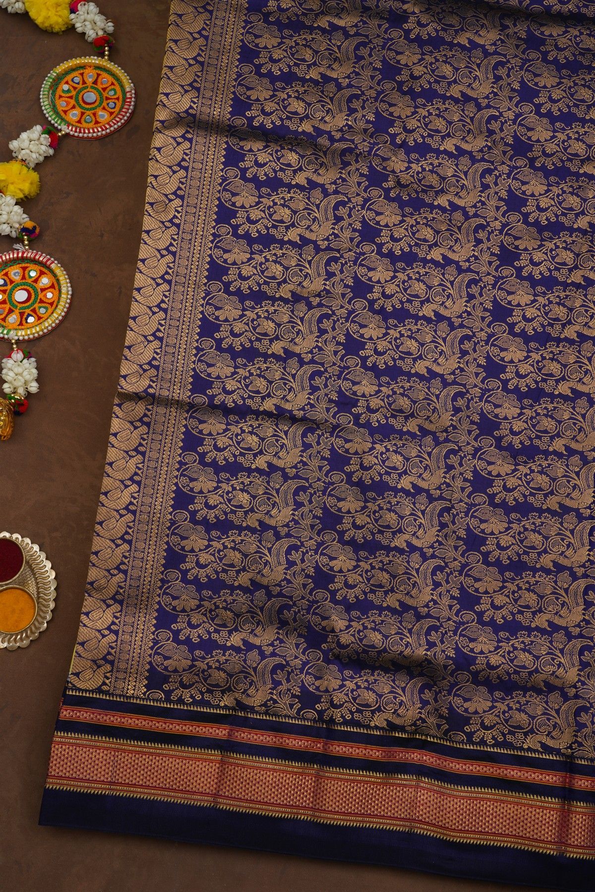 Narayanpet Silk Yellow Saree