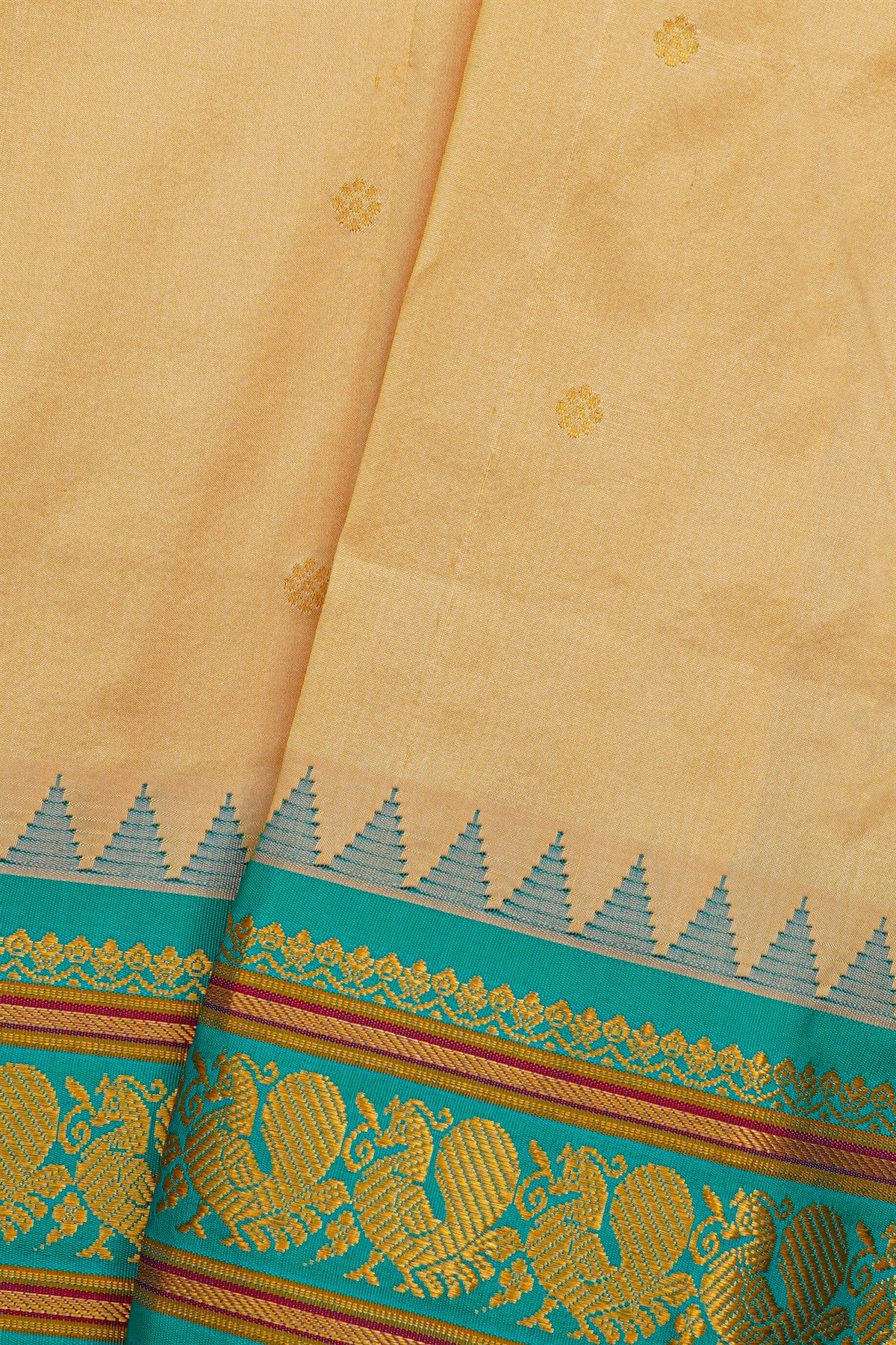Narayanpet Silk Cream Saree