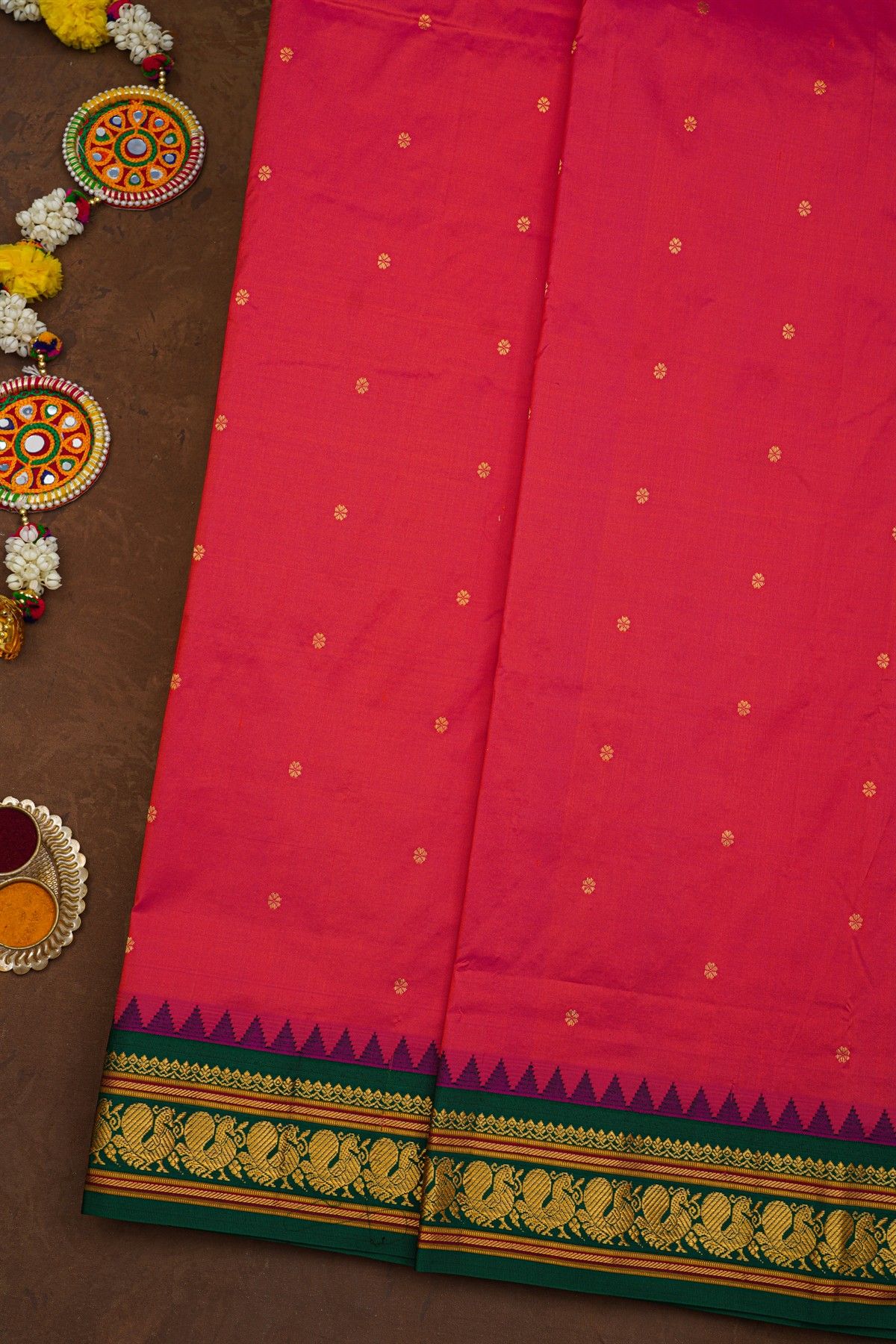 Narayanpet Silk Pink Saree